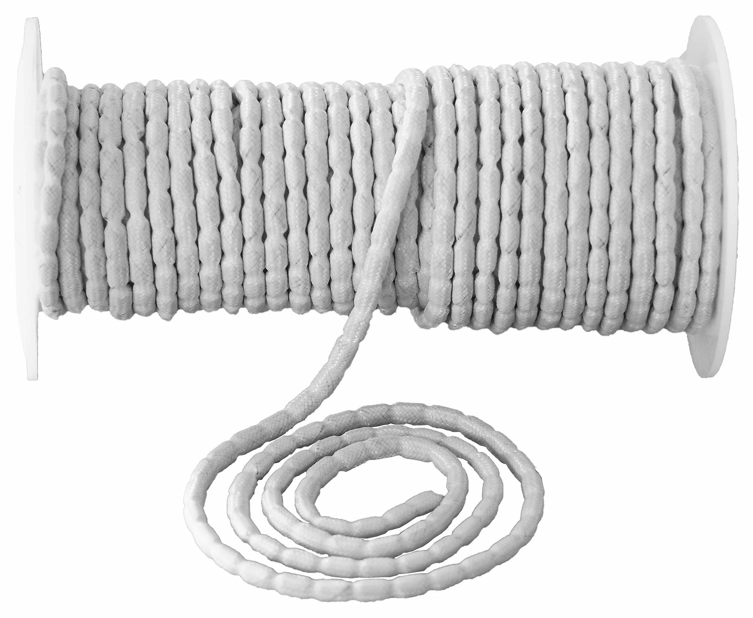 dekondo Taśma ołowiana, obciążnik do firan i zasłon, tkaniny, biała, różne długości, różne ciężary (50 g/m, 10)
