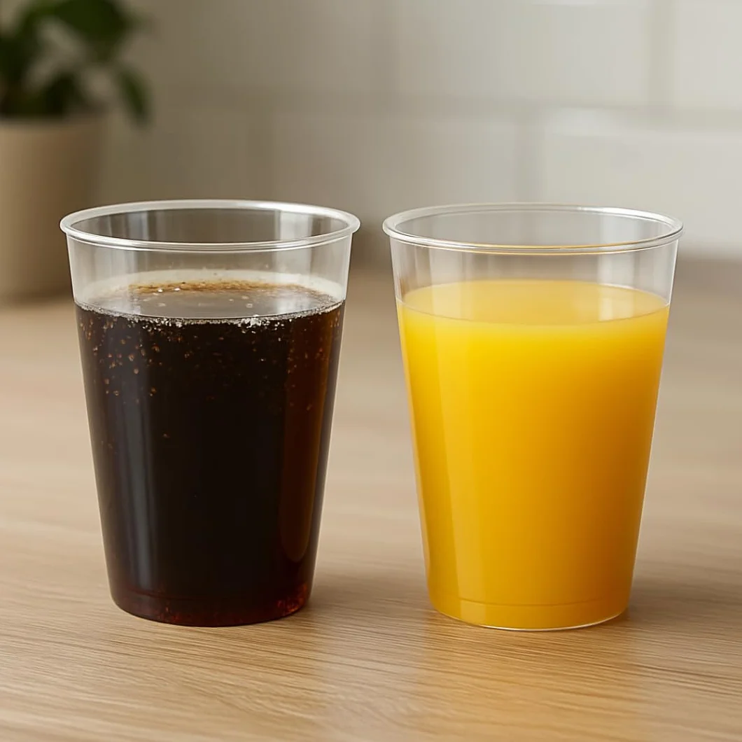 PARENCE.- Zestaw 10 kubków wielokrotnego użytku po 500 ml – Sztywne kubki wykonane z PP wolnego od BPA | Duże, wytrzymałe soczewki | Wielokrotnego użytku, zmywalny, odpowiedni na wakacje
