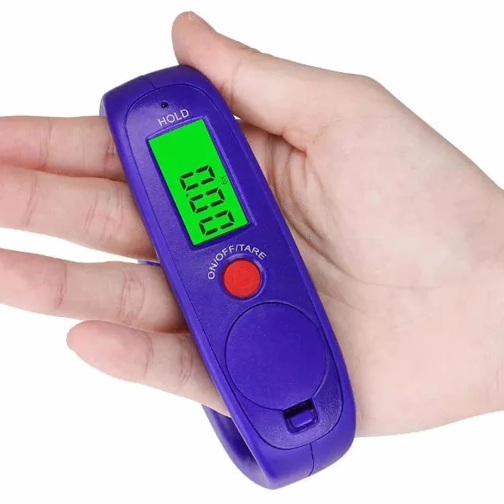 JFDBGU Portable Mini Digital Hand Held 50Kg Fish Hook Hanging Scale Electronic Weighting LED Display
