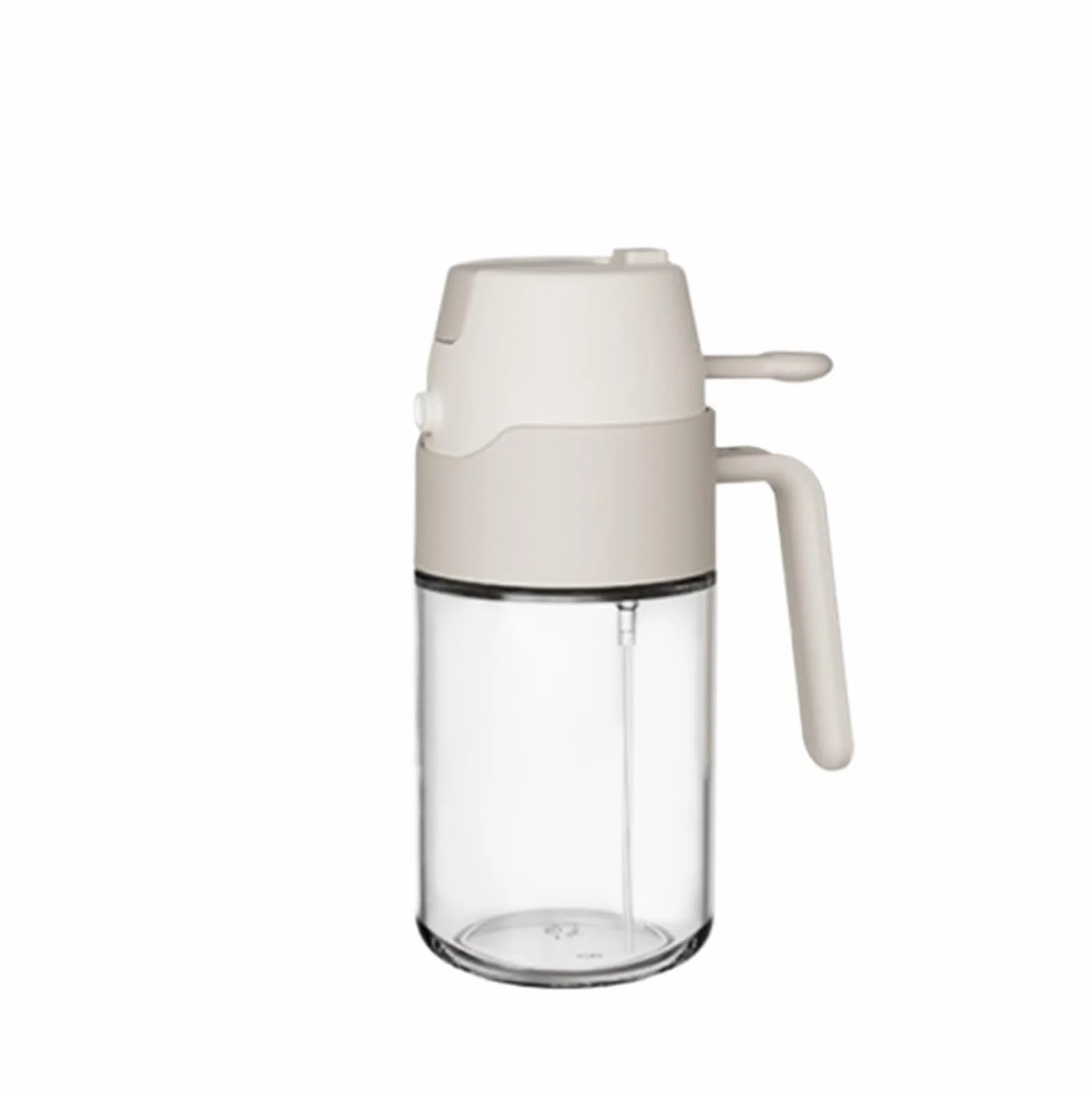 Butelka Oliwę 2 Szt. W 1 Dozownik Oliwy Z Oliwek Do Gotowania Sałatki Air Fryerze Dozownik Oleju Kuchennego(White,550ml)
