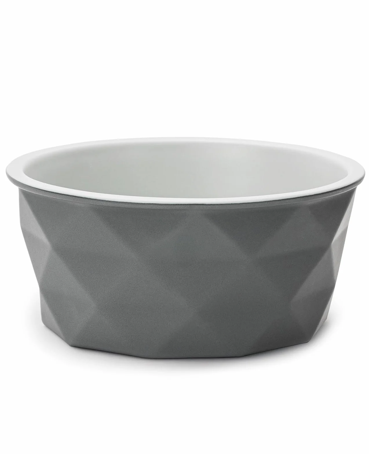 Miska ceramiczna dla psa 1900 ml antypoślizgowa silikonowa szara