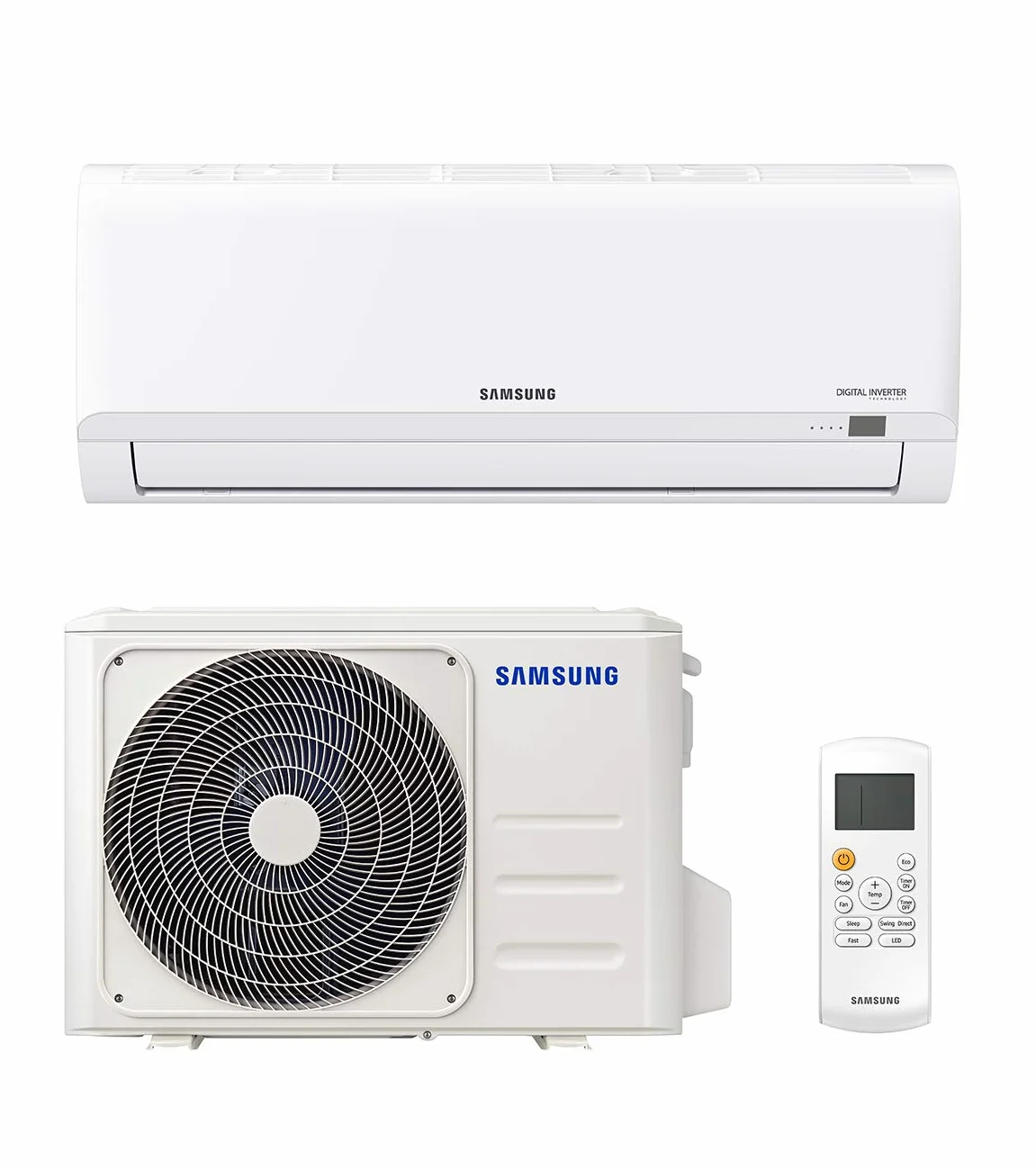 Samsung AR30 Malibu, Klimatyzacja Monosplit w pompie ciepła, 12000 BTU, GAS R32, AR12TXHQBWKNEU+AR12TXHQBWKXEU, [Klasa efektywności energetycznej A++/A]