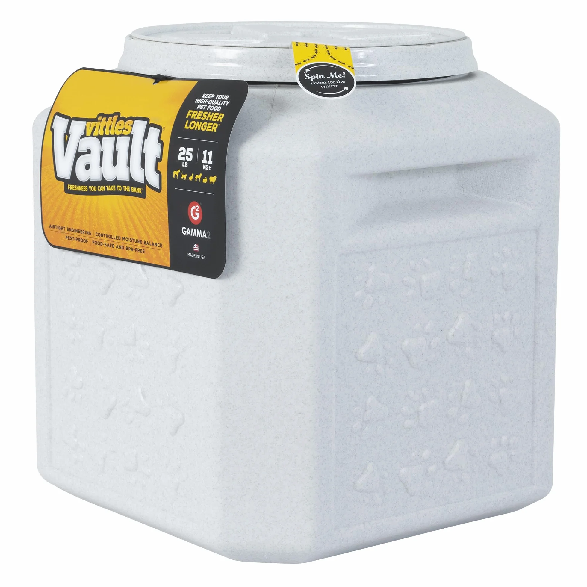 Gamma2 Vittles Vault Outback hermetyczny pojemnik na karmę dla zwierząt domowych, 11,3 kg