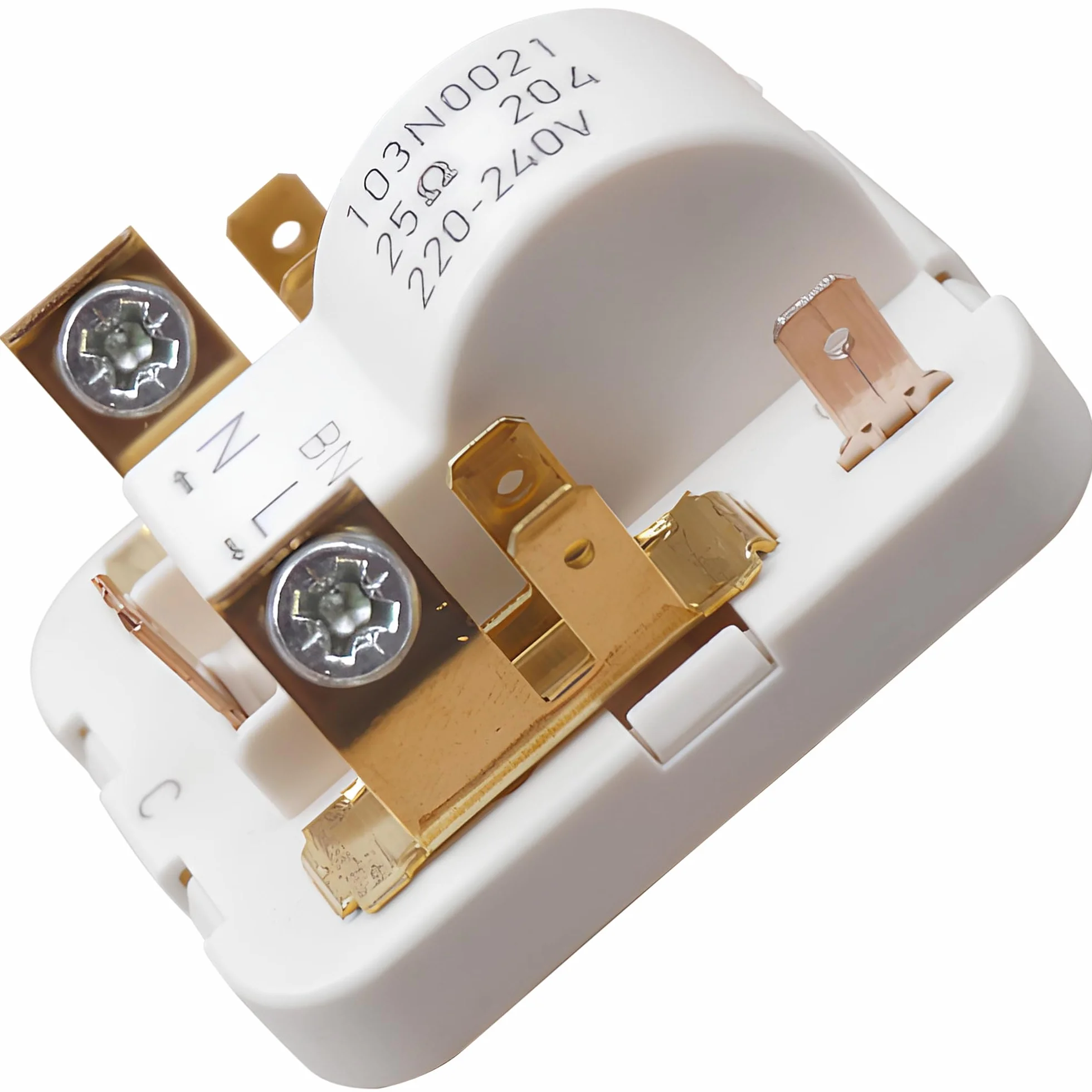 VIOKS Przekaźnik rozrusznika zamiennik do Danfoss 103N0021 Bosch 00151055 przekaźnik rozruchowy 4,8 mm AMP do kompresora lodówki – przekaźnik do kompresora, lodówki chłodziarki, lodówki, zamrażarki