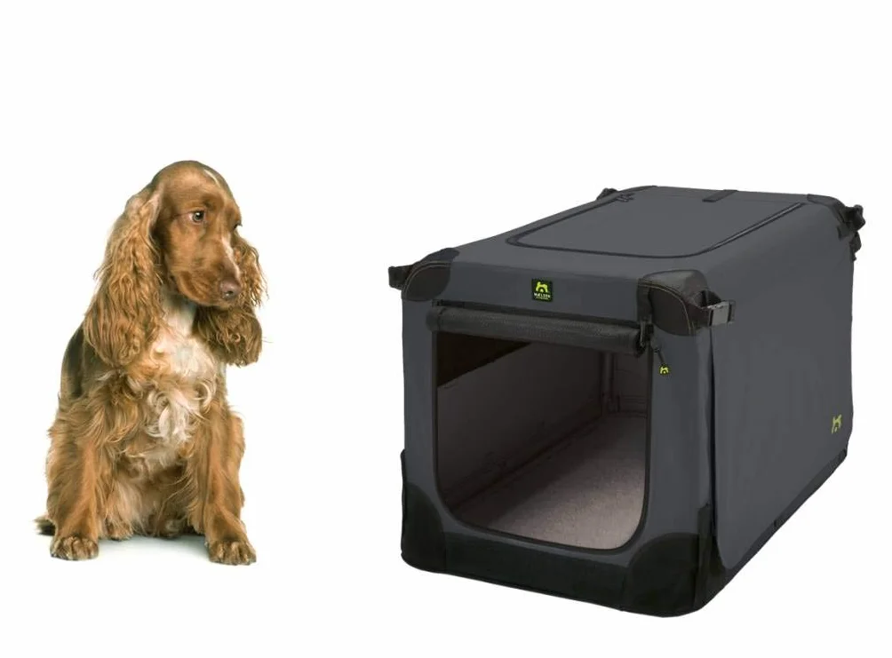Maelson Soft Kennel składana skrzynia dla psa antracytowa L 92 x 64 x 64 cm