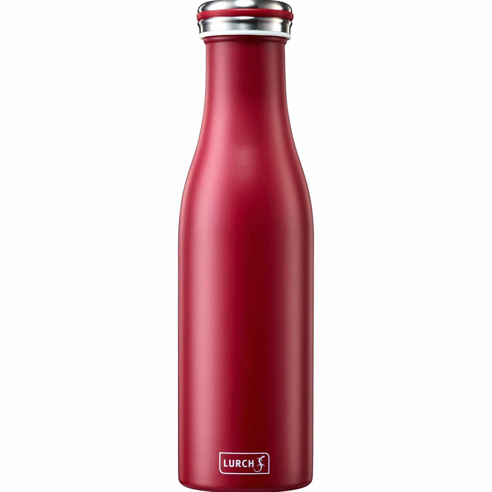 Lurch Izolowana próżniowo butelka ze stali nierdzewnej do zimnych i gorących napojów, 0,5 l, Claret, 7,7 x 7,7 x 26,3 cm