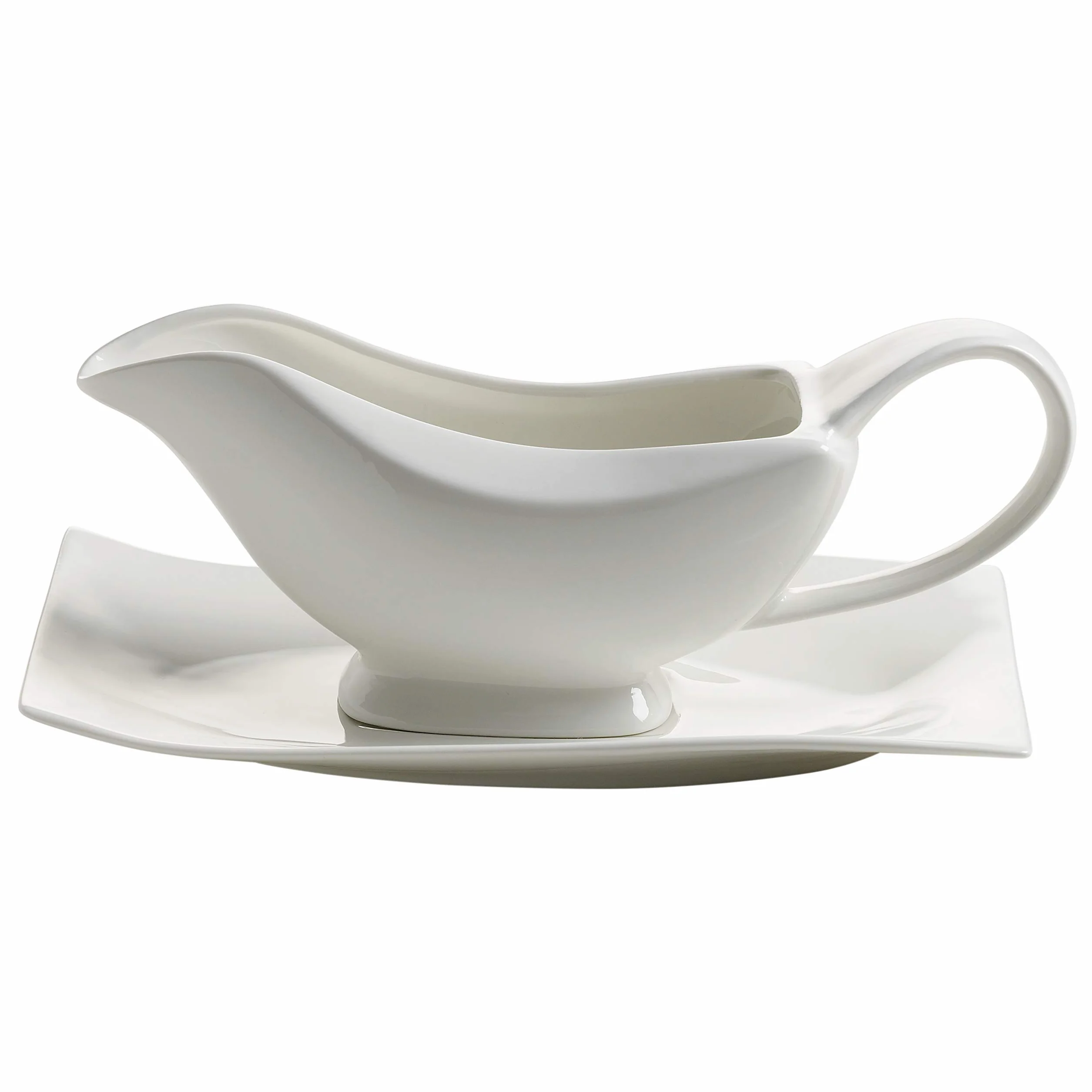 Maxwell & Williams Motion sosjerka, porcelana, biała, 24,5x14x10,5