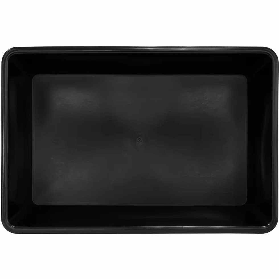 Plastikowa wanna z tworzywa sztucznego 20L 60x40x12 cm Czarna