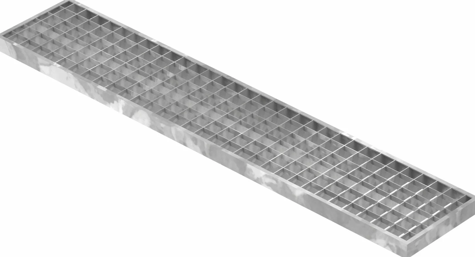 Fenau - Kratka garażowa 190 x 990 x 30 mm, MW: 30/30 mm, ocynkowana, ruszt do ościeżnicy: 200 x 1000 x 33 mm, norma budowlana do szybu świetlnego