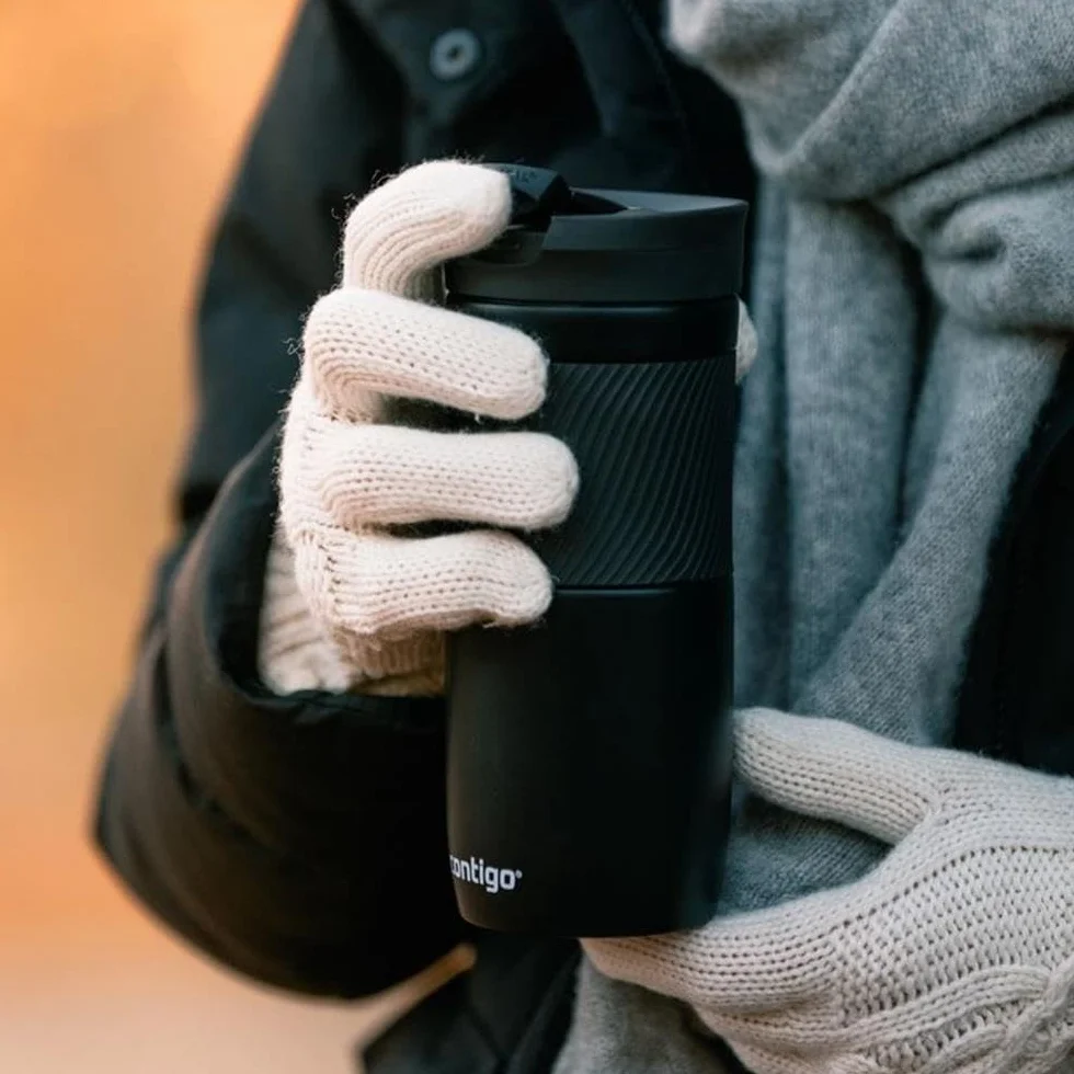 Contigo Unisex Byron 2095663 Kubek Termiczny, Czarny, 470 ml