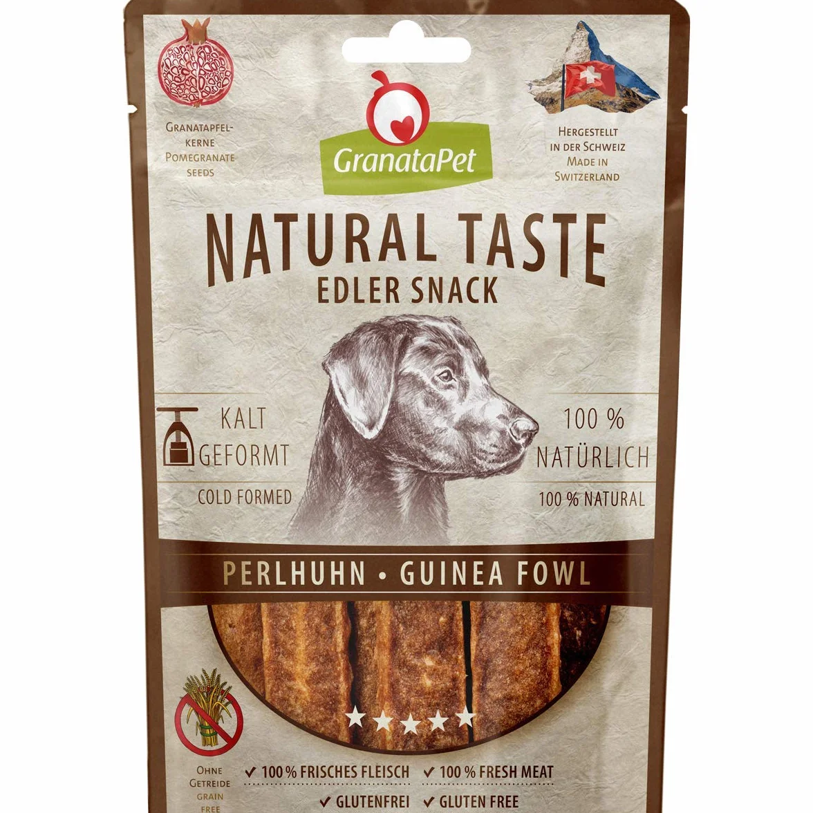 GranataPet Natural Taste przekąska z perliczki dla psów bez zbóż 90 g