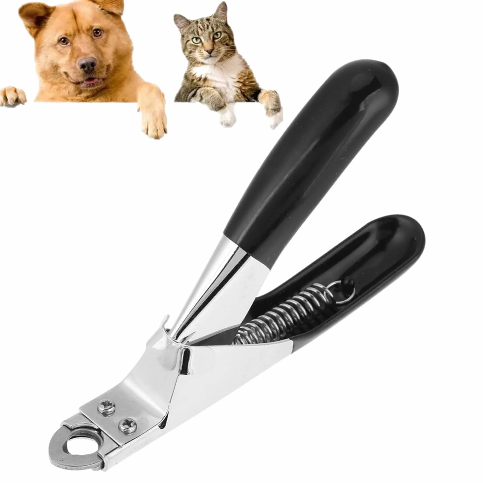 Pet Cat Dog Nails Clippers and Trymers-dedykowane narzędzie do pielęgnacji zwierząt, nożyczki do pielęgnacji kotów Szczeniak Kociak Małe psy Króliki lub inne małe zwierzęta (czarne)