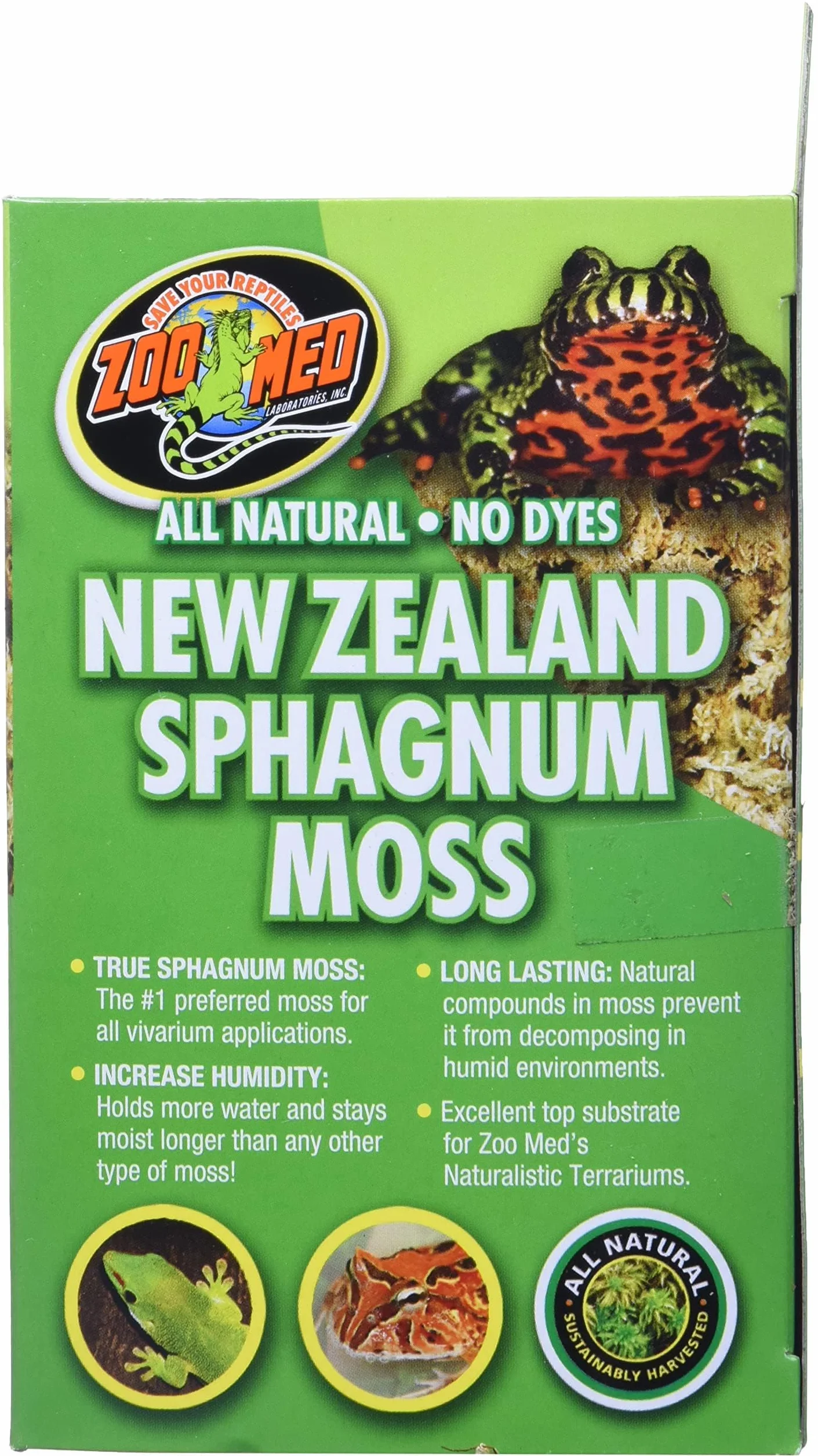 Zoo Med New Zealand Sphagnum Moss 1,31 l naturalny substrat torfowy do terrarium