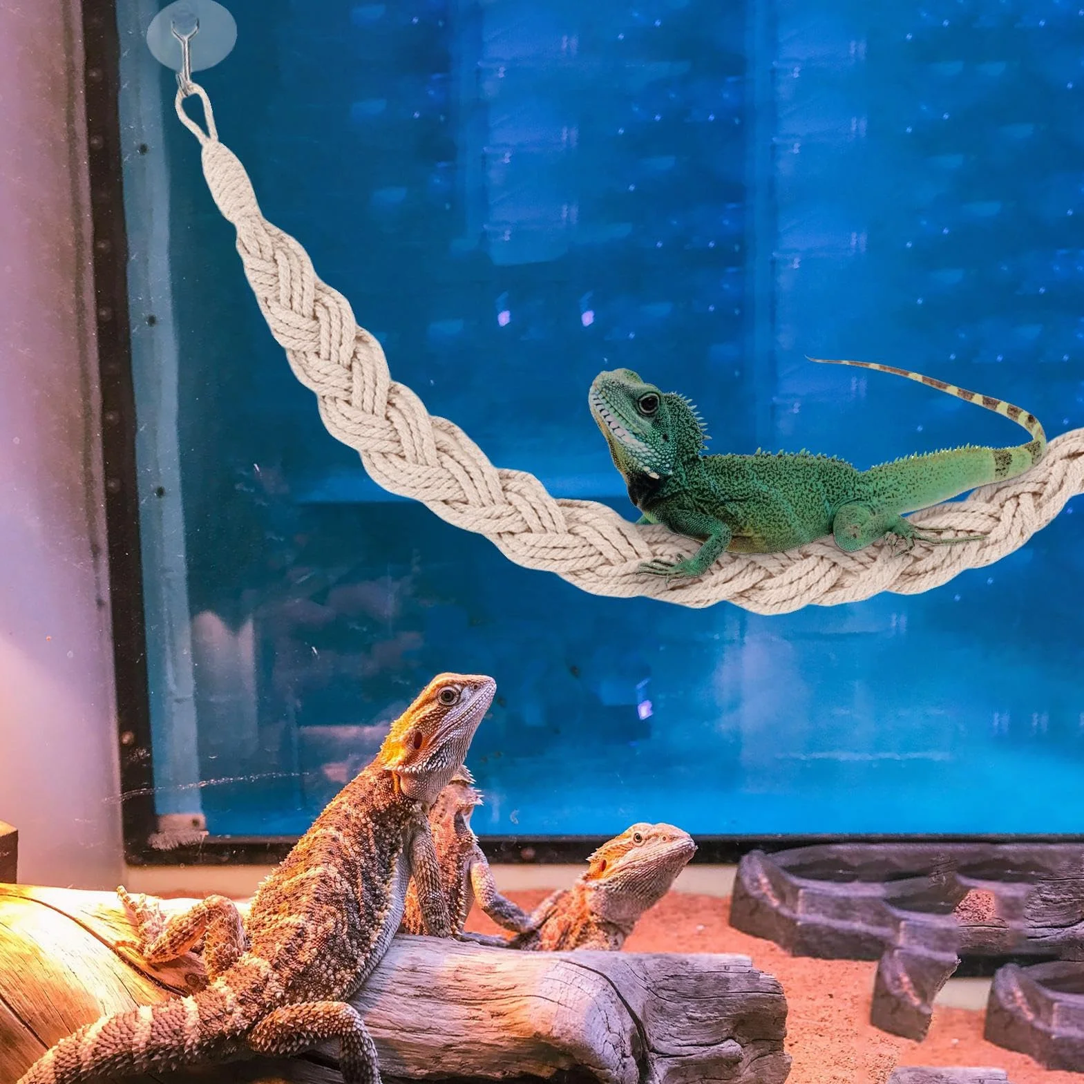 Zabawki do kraba i pustelnika do czołgu, akcesoria do terrarium, artykuły dla gadów