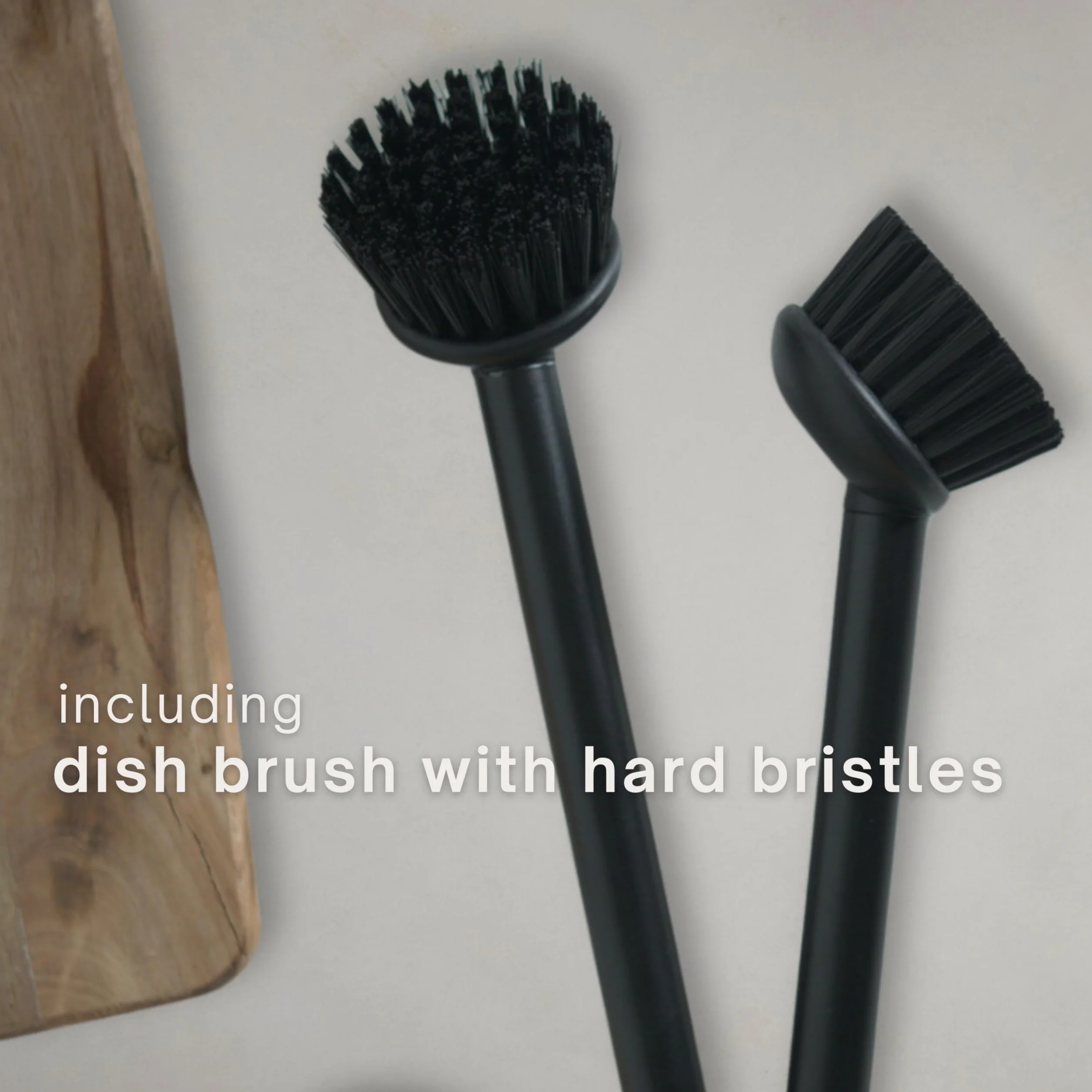 Black Sweden Home Designerski organizator do zlewozmywaka z sztucznego kamienia – czarny matowy zestaw dozownik płynu do mycia naczyń