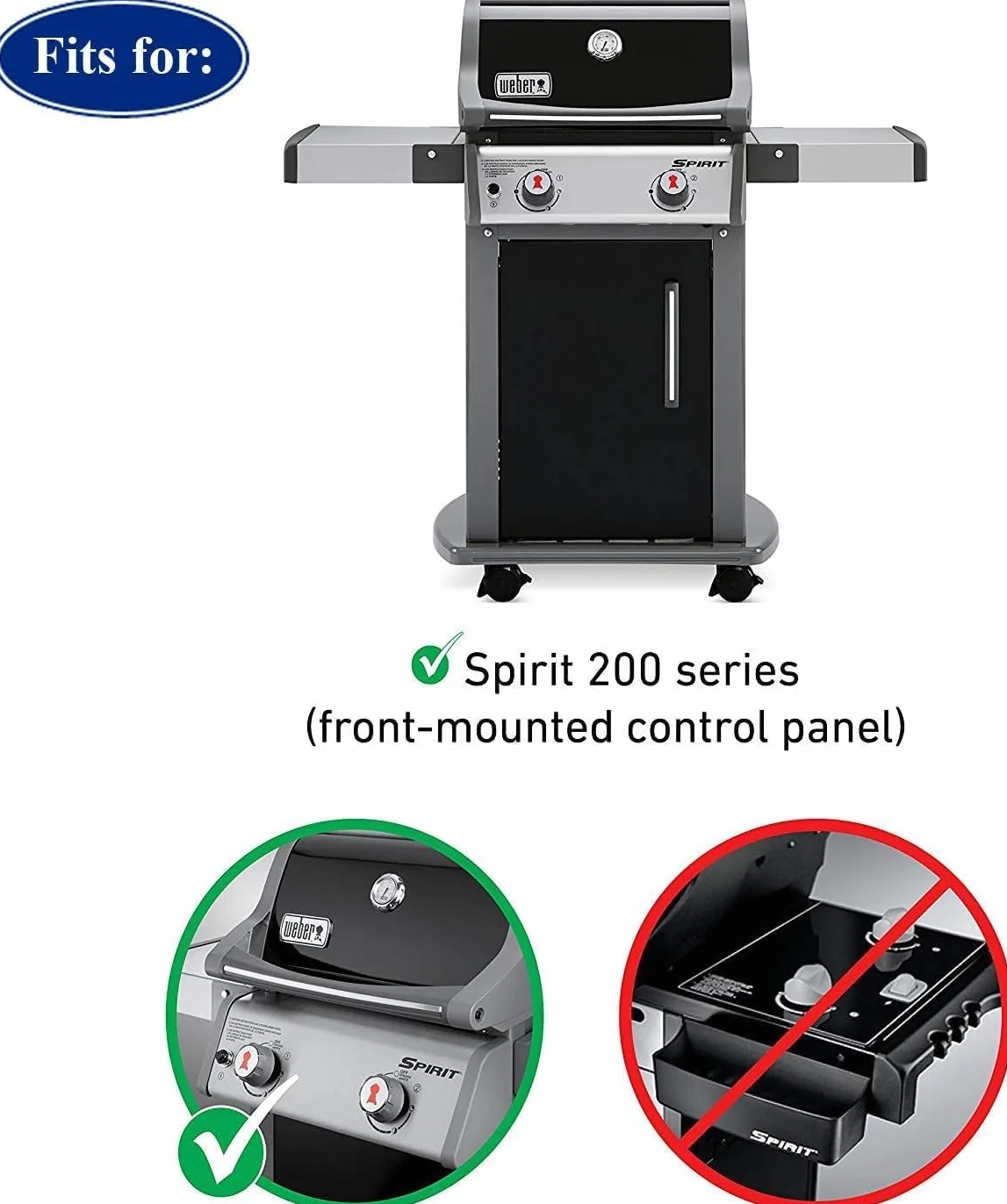 Denmay 7637 44,5 x 26 cm ruszt do grilla Weber Spirit E-210, E-220, S-210, S-220 (2013 i nowsze), kratki do grilla gazowego Weber Spirit I &II serii 200 z przednimi panelami sterowania.