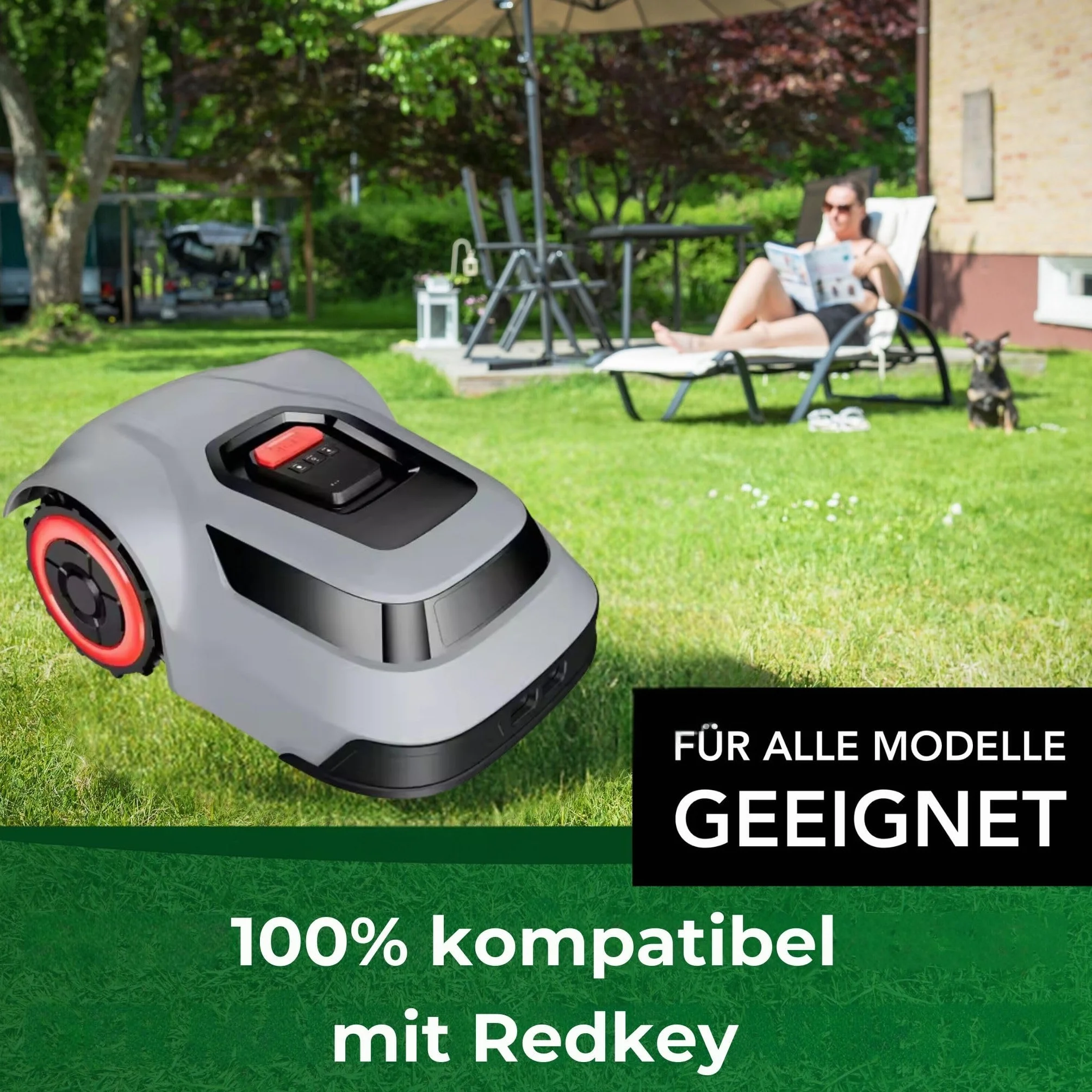 Genisys Wymienny nóż kompatybilny z ostrzami robota koszącego Redkey MGC – stal nierdzewna LongLife – odporny na pękanie [certyfikat DIN EN 50636], sztuka: 30