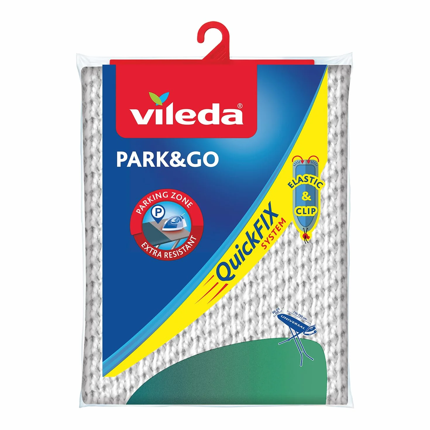 Vileda Pokrowiec na deskę do prasowania Park&Go - bezpieczne odstawianie żelazka