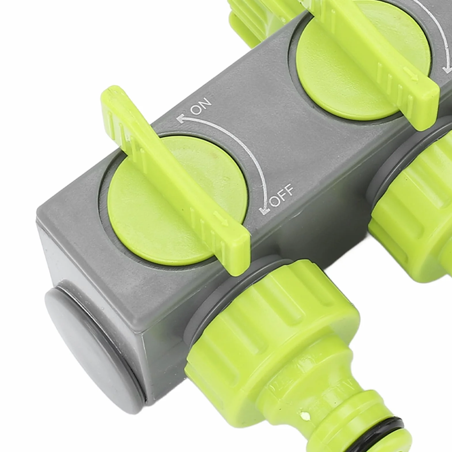 4-kierunkowy Rozdzielacz Węża, Adapter Czopa Węża ABS Rozdzielacz Węża Ogrodowego do Patio na świeżym Powietrzu i Parku (GRAY)