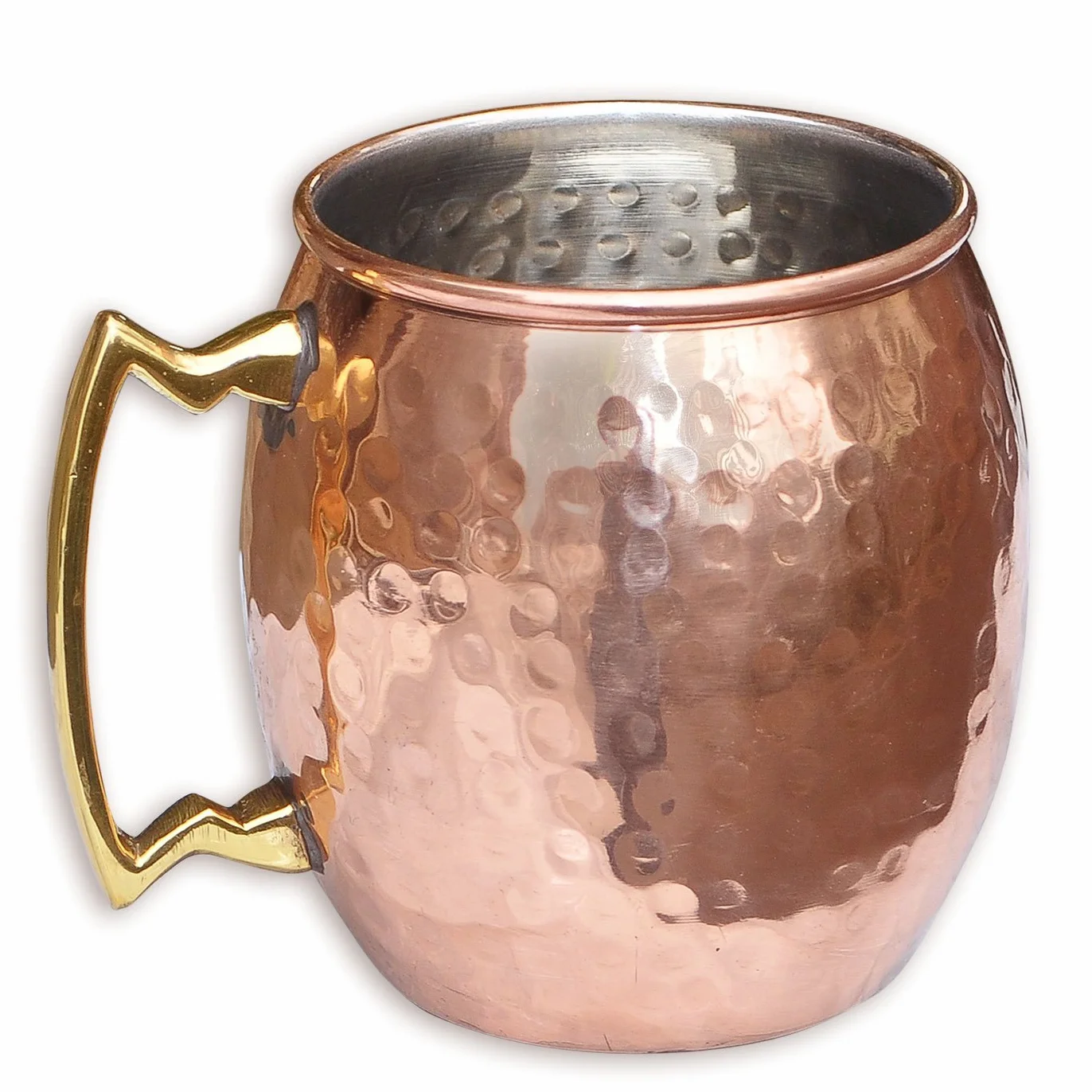 4 sztuki miedzianych szklanek na wodę do uzdrawiania ajurwedyjskiego produktu Moscow Mule miedziane kubki pojemność 350 ml (Styl 10)