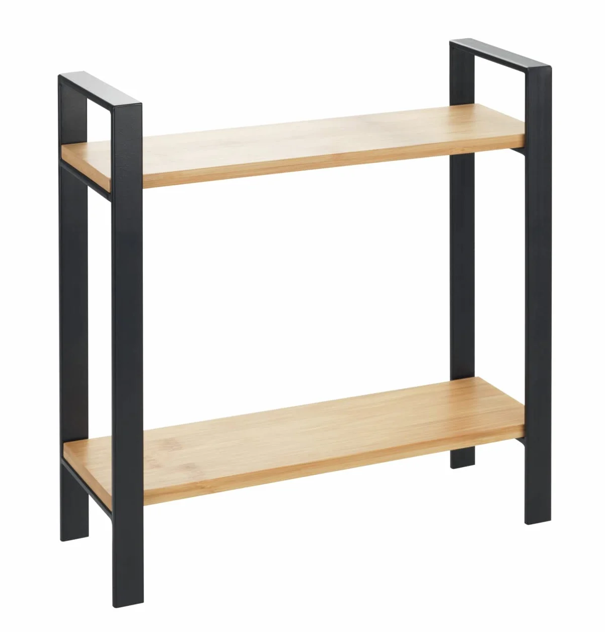 WENKO 53029100 Lou, kompaktowy regał kuchenny: (szer. x wys. x gł.): 32 x 33 x 11 cm, metal, czarny