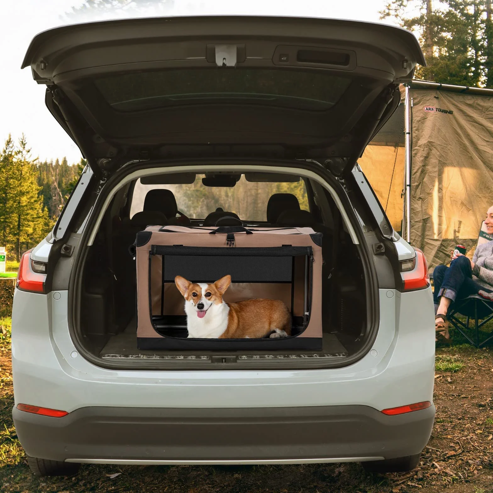 Petsfit Składane Pudełko dla Psów Średnich i Dużych z Materiałem Transportowym