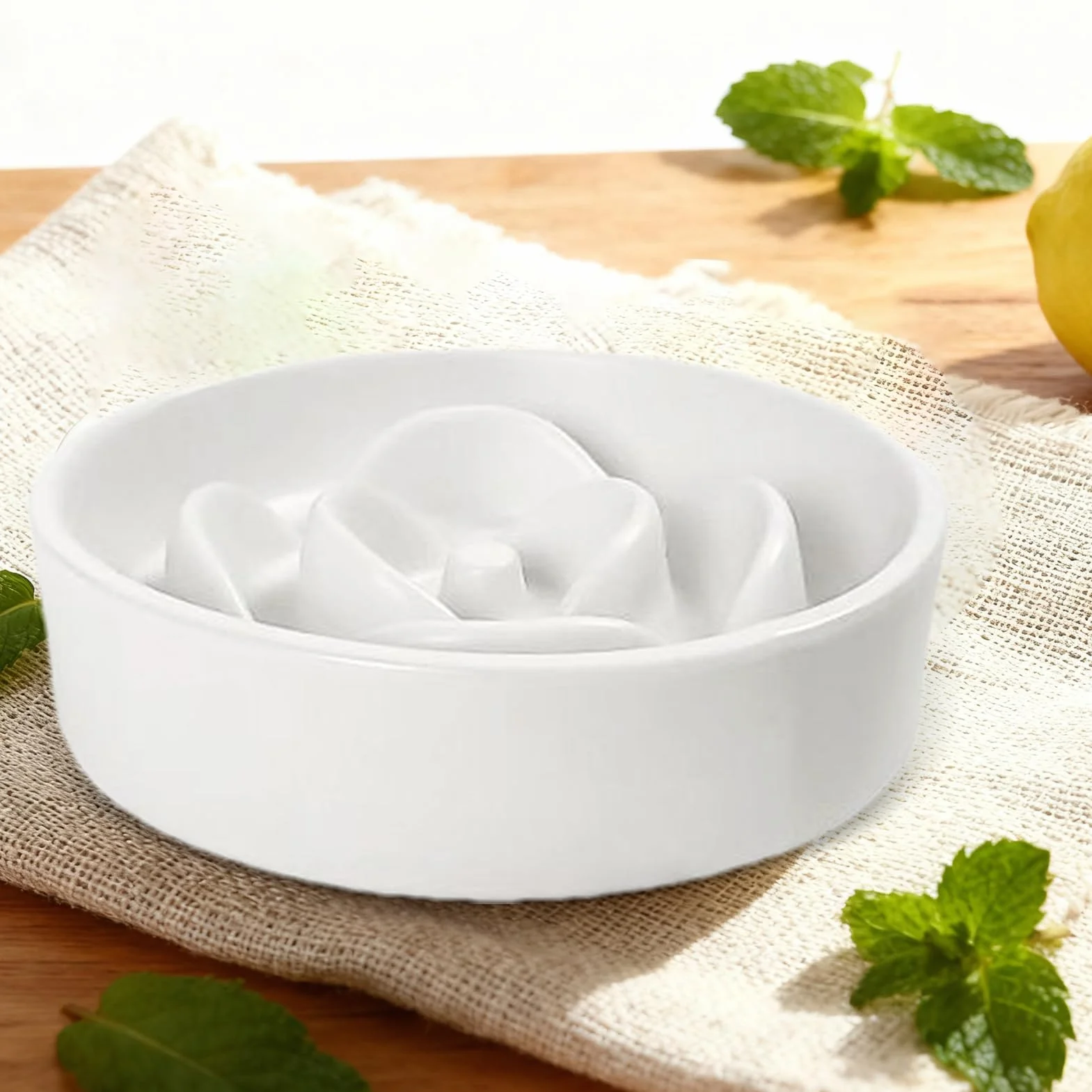 Dog Bowl Slow Feeder Interactive Feeding Game Puzzle Bowls Healthy Eating Prevents Bloating Choking Pet Bowl