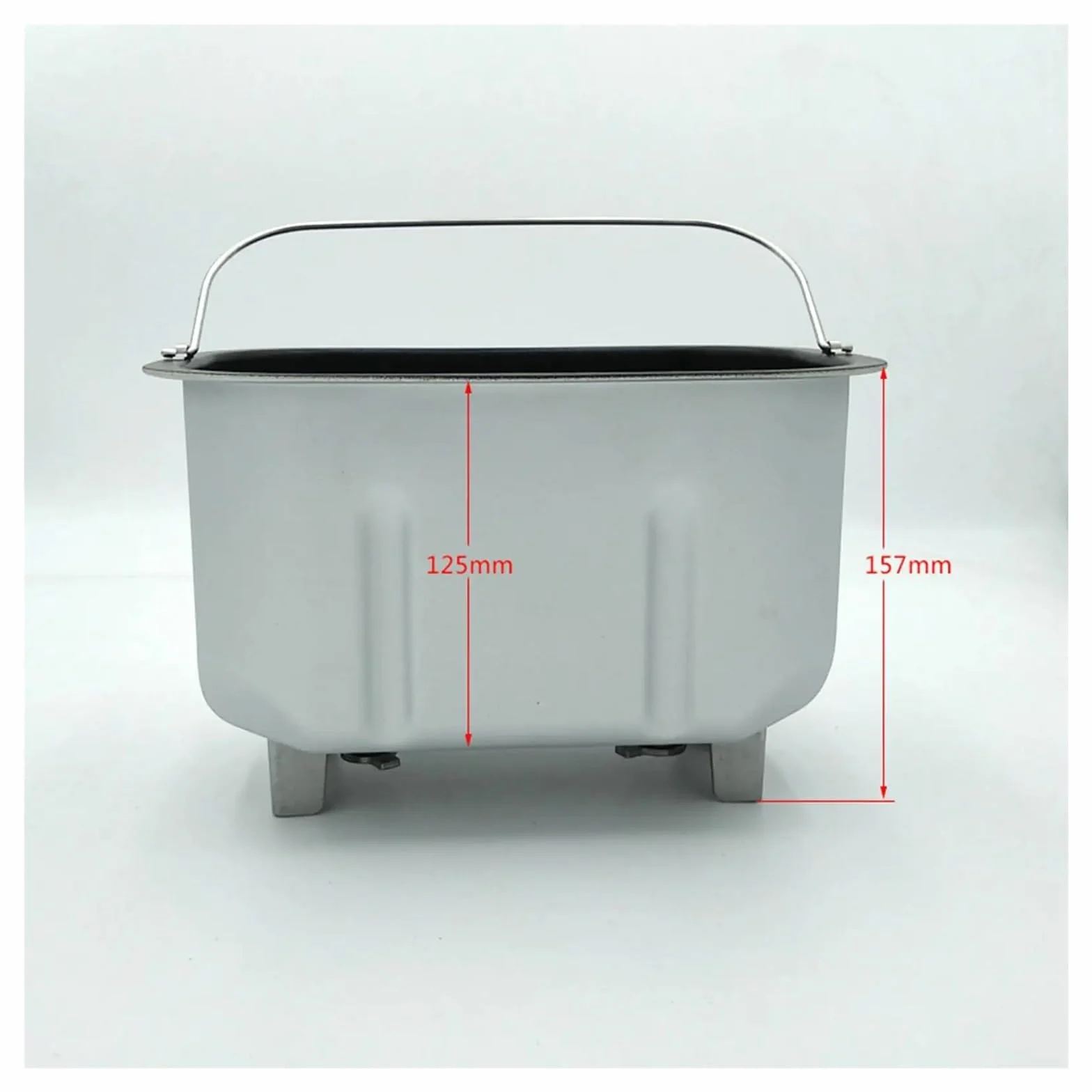 Aluminiowa forma do pieczenia chleba naczynia do pieczenia gospodarstwa domowego Nonstick akcesoria do maszyn do pieczenia chleba podwójne mieszanie wiadro na chleb klops bochenek