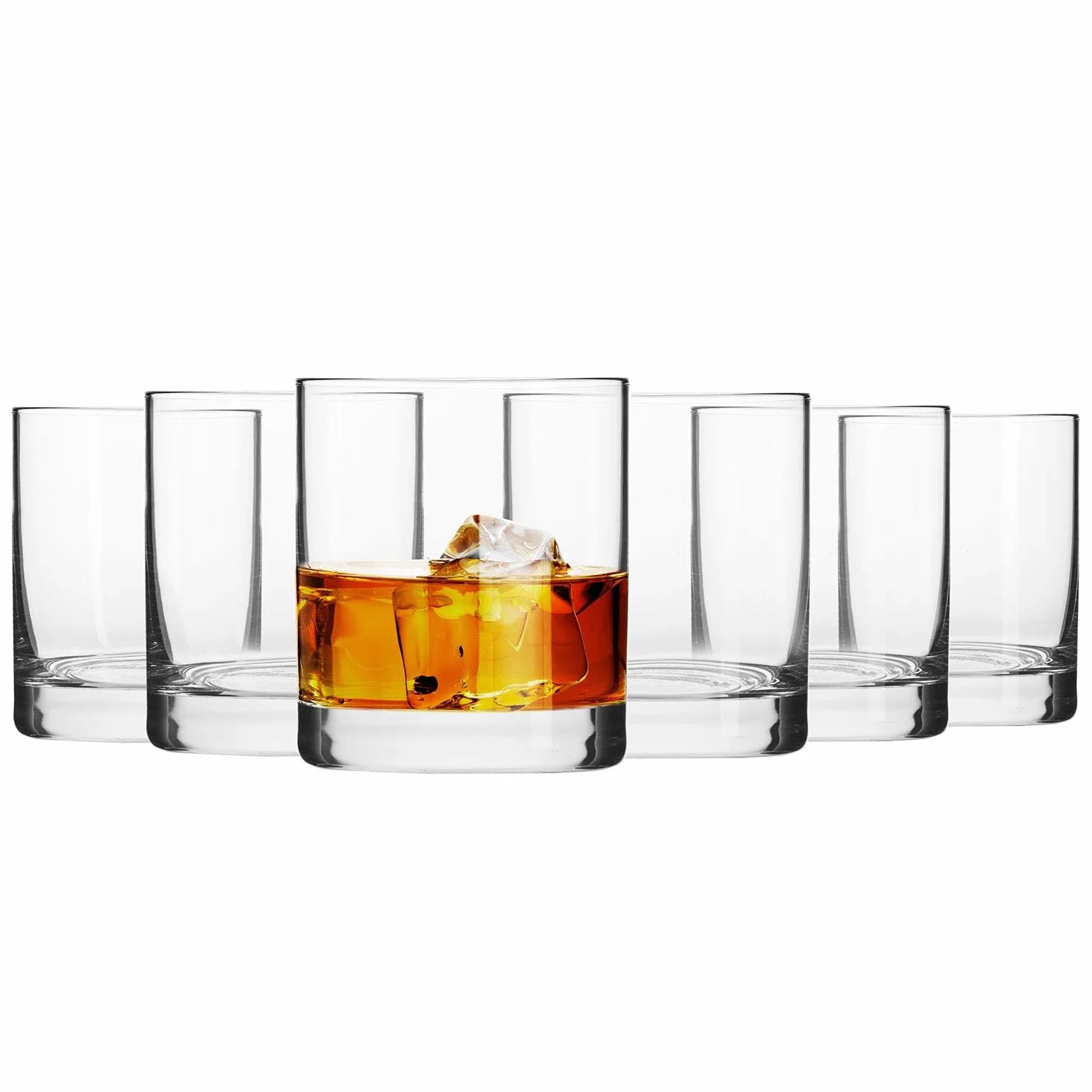 KROSNO Szklanki do Whisky – Zestaw 6 Szklanek, 350 ml – Kolekcja Blended – Idealne do Domu, Restauracji i na Przyjęcia, Można Myć w Zmywarce