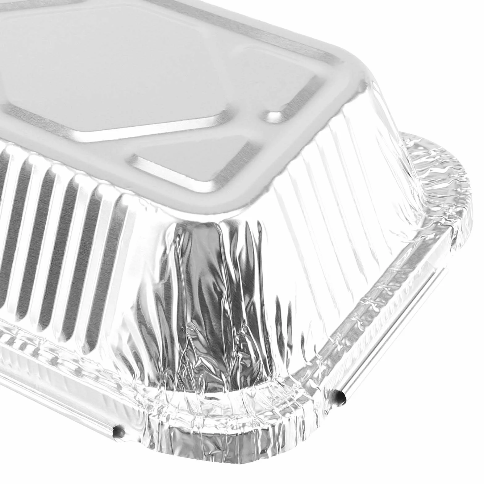 100 sztuk 13 x 10 x 4,2 cm aluminiowe miski ociekowe, kwadratowe, aluminiowe miski 260 ml, miski aluminiowe z pokrywką, miski aluminiowe do grilla, ciasta, owoców i warzyw
