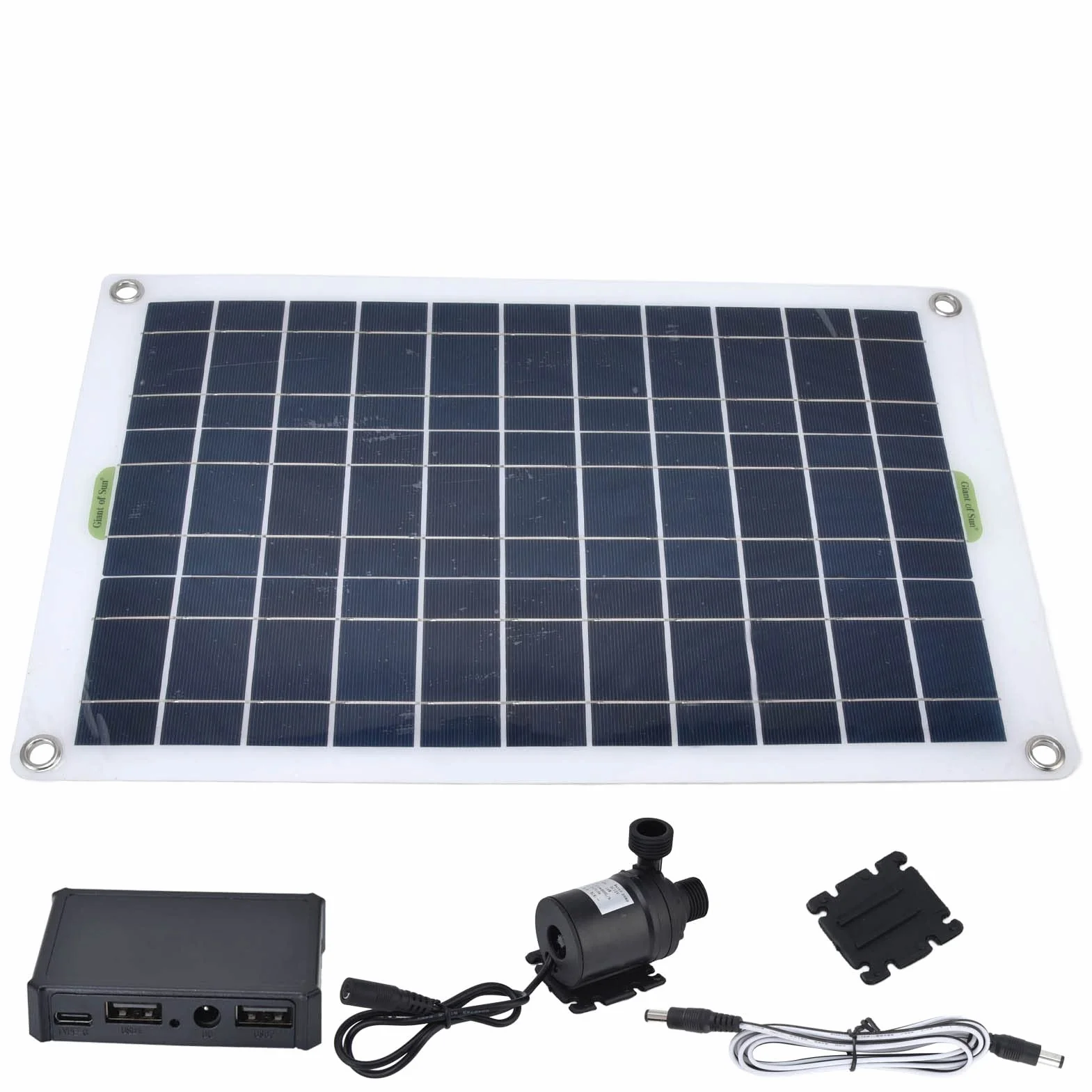 Zestaw solarnej pompy wodnej, 800L / H 50W 12V Niski poziom hałasu Solarna fontanna z panelem, Solarna pompa do fontanny Zewnętrzna fontanna Zestaw DIY do stawów do kąpieli ptaków