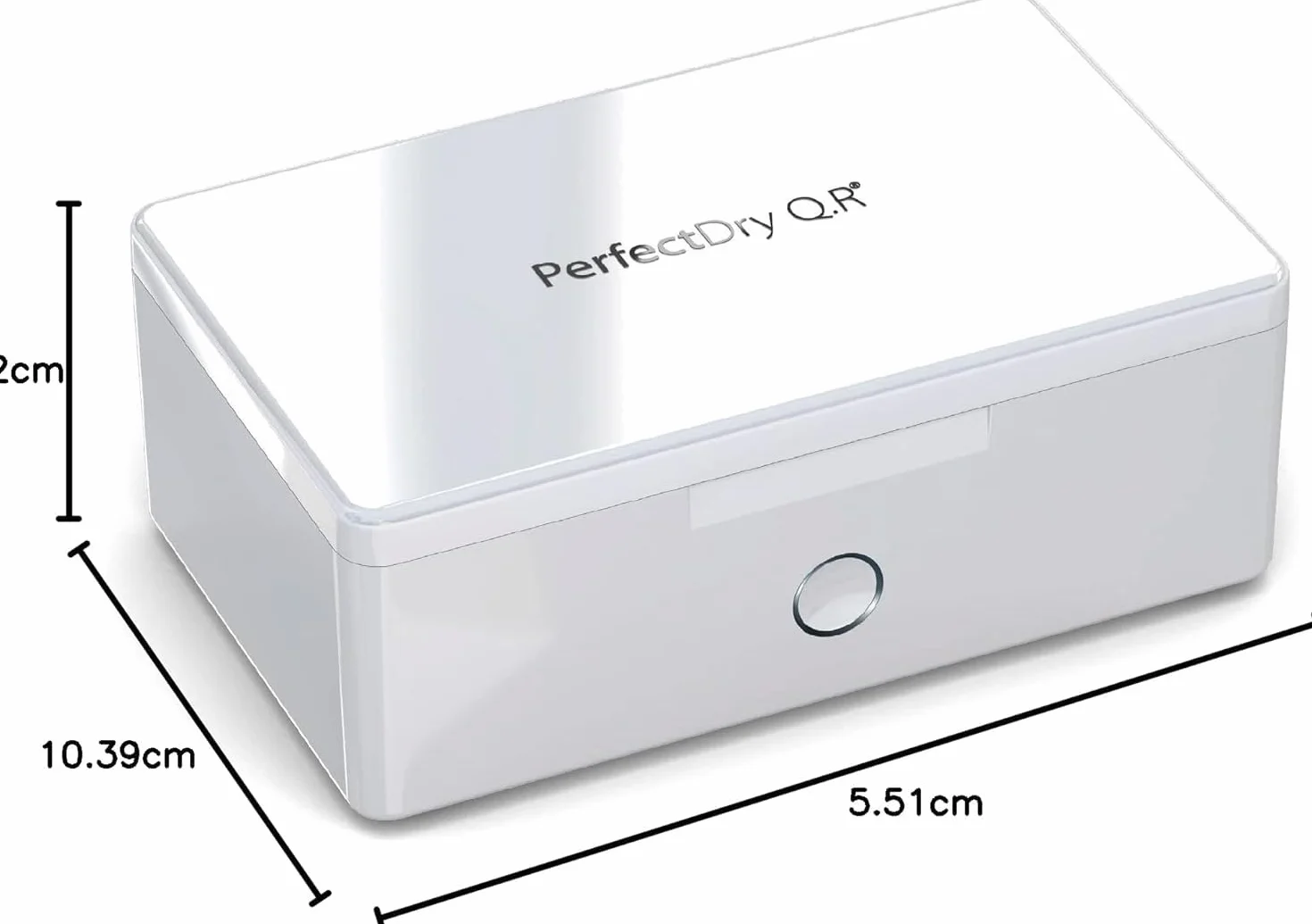 Audinell PerfectDry Q.R. elektroniczna suszarka do aparatów słuchowych, szybkie 45 minut, z wentylatorem, osuszaczem i suszarką do aparatów słuchowych, eliminuje pot i