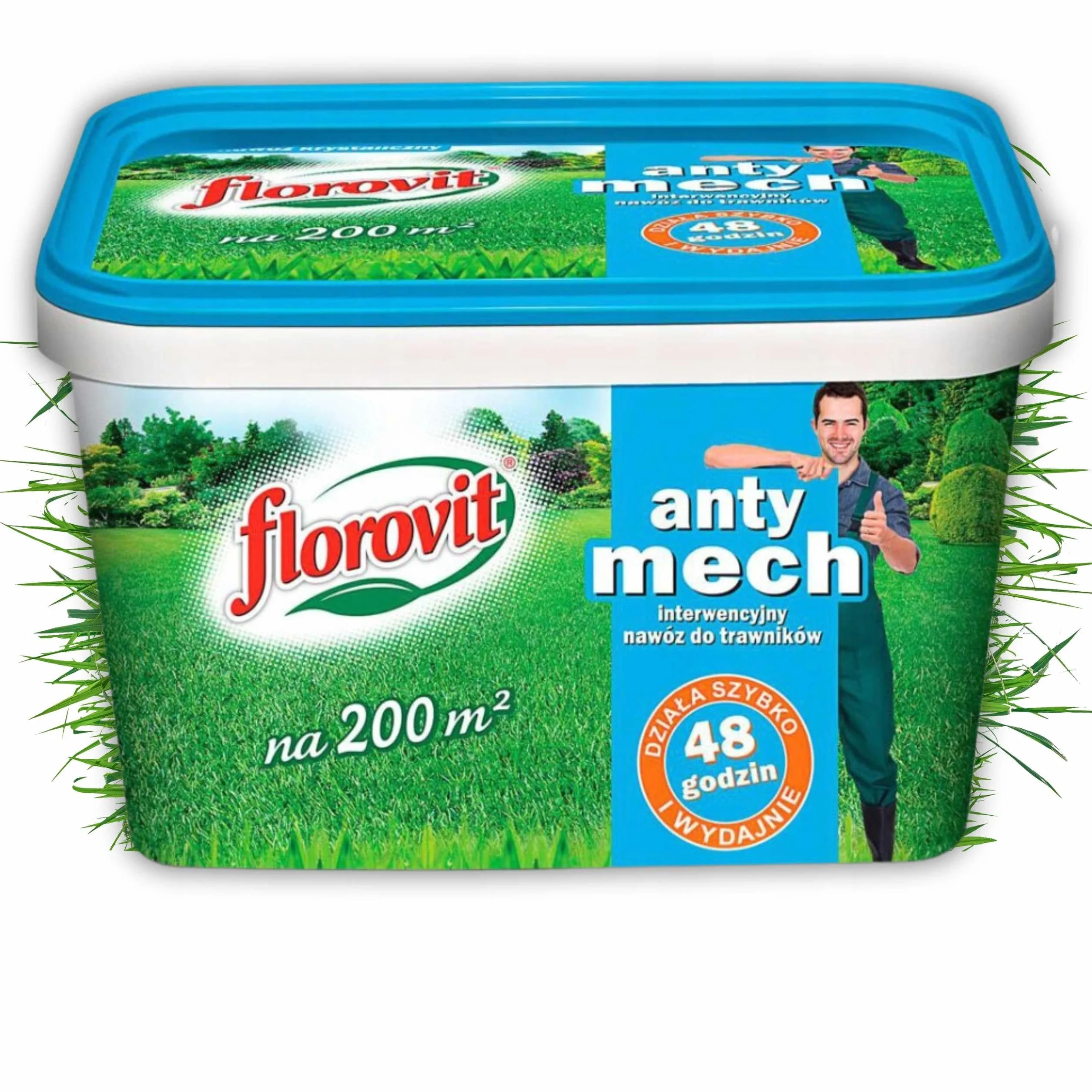 NAWÓZ do TRAWNIKA z MCHEM trawnik ANTY-MECH skuteczny 4kg Florovit