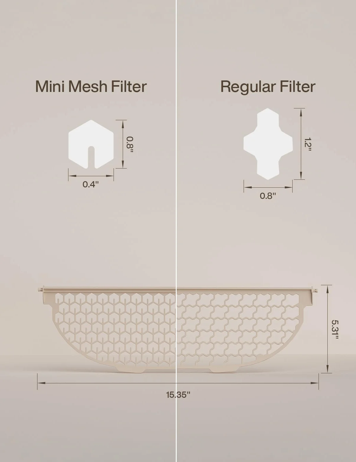 Mini filtr siatkowy do automatycznej kuwety Snow+, samoczyszczący, klasyczny