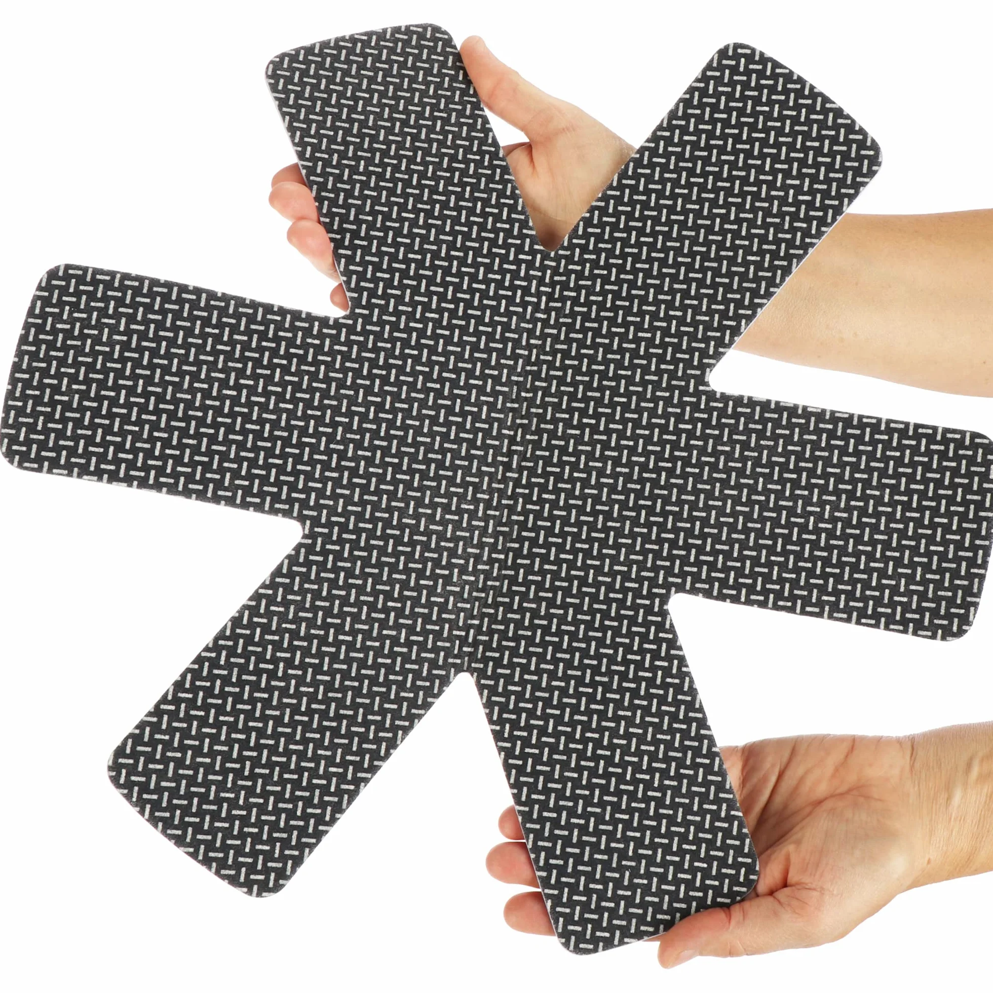COM-FOUR® 6x oslony na patelnie Ø 38 cm wykonane z filcu - Odporne na cieplo, oslony na patelnie chroniace przed zarysowaniami - Mata ochronna na patelnie (06 sztuk - szary premium)