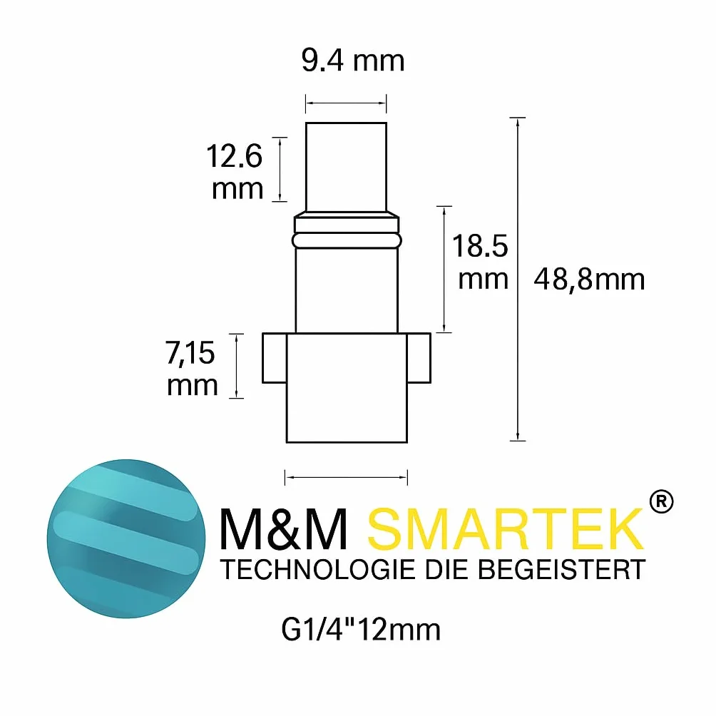 M&M Smartek Adapter do Kärcher Parkside Nilfisk, Quick Click, Easy!Lock TR22, Bosch G1/4 IG, M22x1,5 AG, LAVOR Parkside 1/4", M22 x 1,5 AG itp