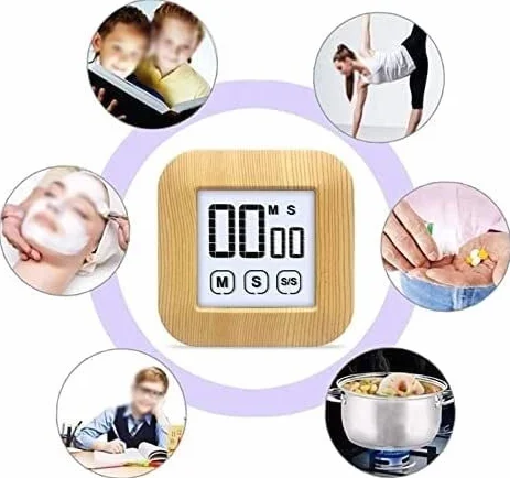 Timery, inteligentna prasa kuchenna Timer do ekranu Cyfrowy minutnik do gotowania Zegar magnetyczny LCD ABS Stoper Minutnik kuchenny