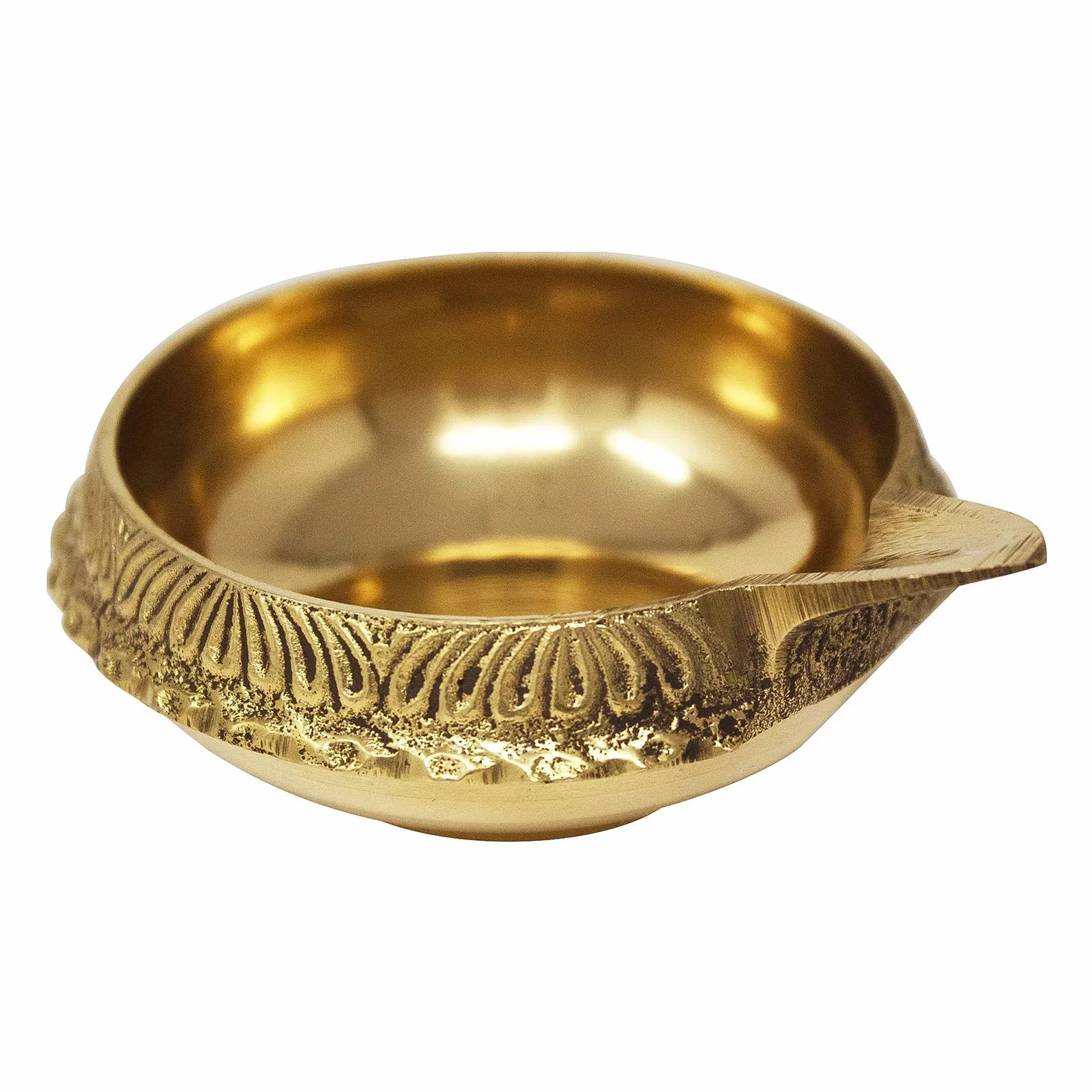 Zap Impex Tradycyjna Mosiężna Lampa Olejowa - Deep Diya Indyjska, Diwali Puja, Kuber Diya (2)