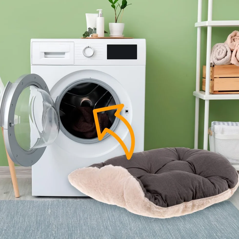 Ferplast Poduszka dla Psa Relax Mata 85 x 55 cm Brązowa Bawełna