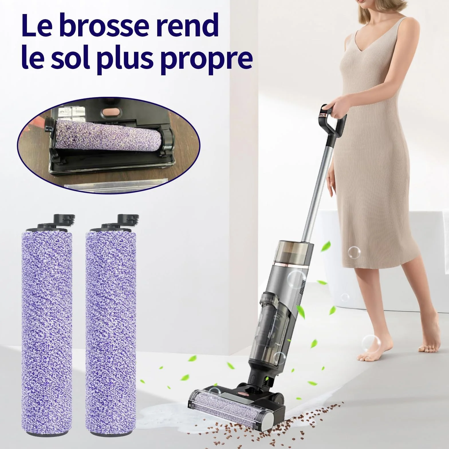 2 szczotki do odkurzacza Shark HydroVac HydroVac XL 3 w 1/Cordless Pro XL WDB1F z 2 filtrami + 4 kontenerami filtrującymi + 1 różą do czyszczenia