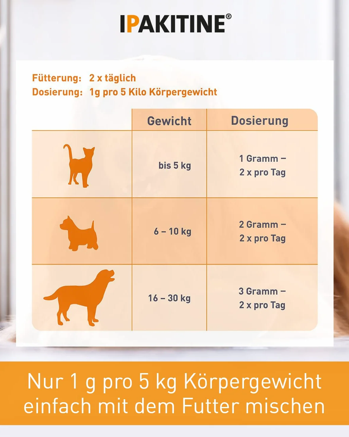 Vetoquinol Ipakitine | 180 g | karma uzupełniająca dla kotów i psów | do wspomagania nerek | w przypadku niewydolności nerek | proszek do mieszania z karmą