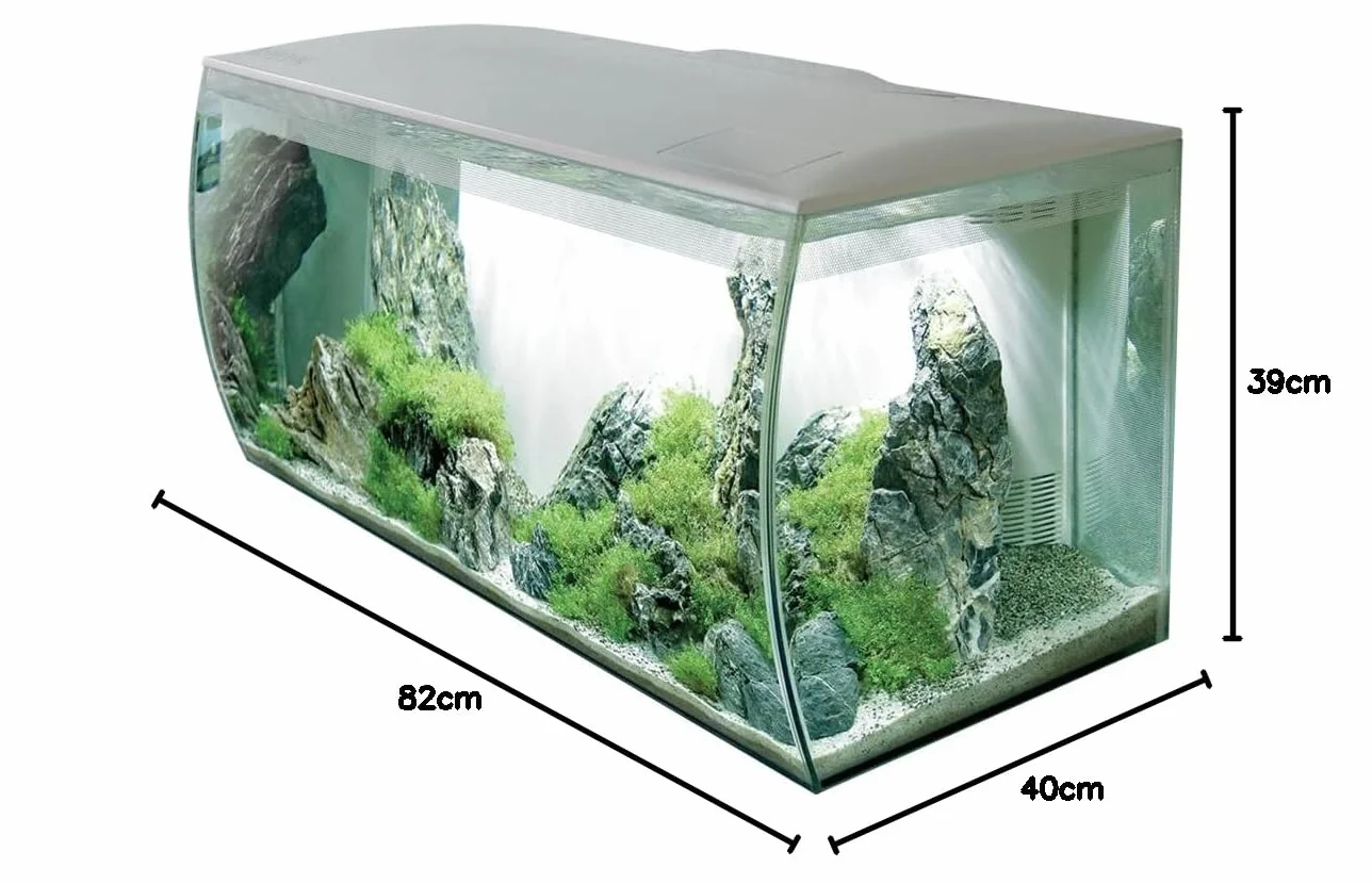 Fluval Flex L Akwarium, Przezroczysty/Biały, 123L