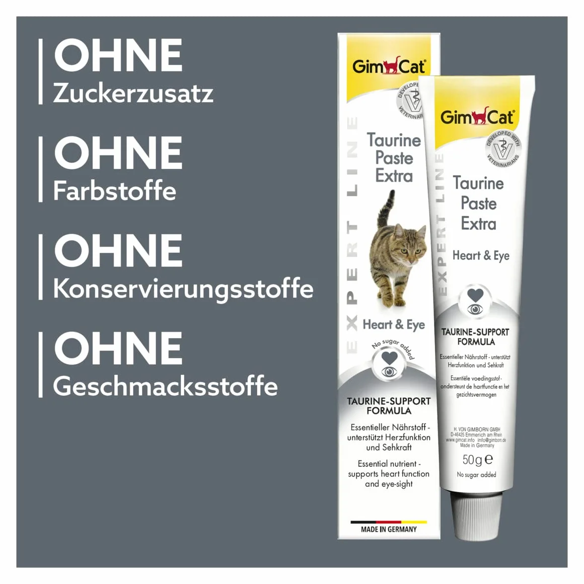 GimCat EXPERT LINE Pasta Taurine Extra 50 g Przysmak dla kotów