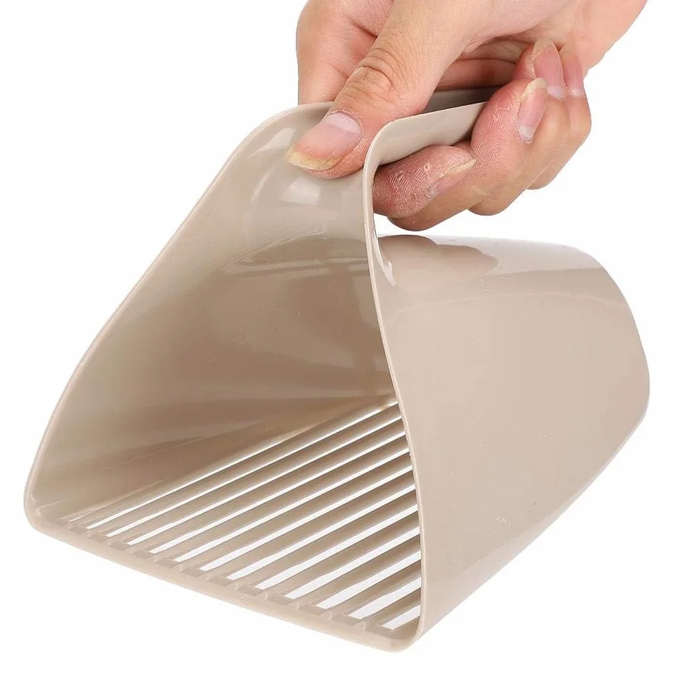 Łopata do żwirek dla kota plastikowa narzędzie do czyszczenia piasku z uchwytem 16 x 13 x 11 cm