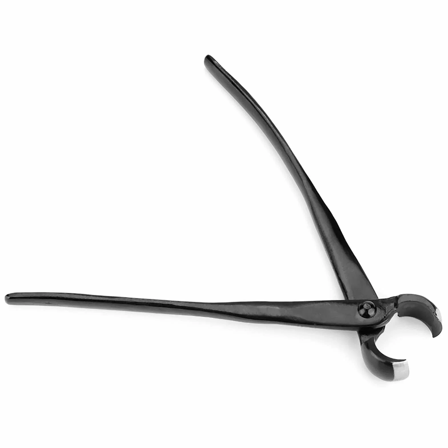 Zerodis Bonsai Bud Tong Bonsai Tool Gardening Cutter Tool For Bonsai Garden Professional Manganese Steel Alloy Professional Round Edge (Black)