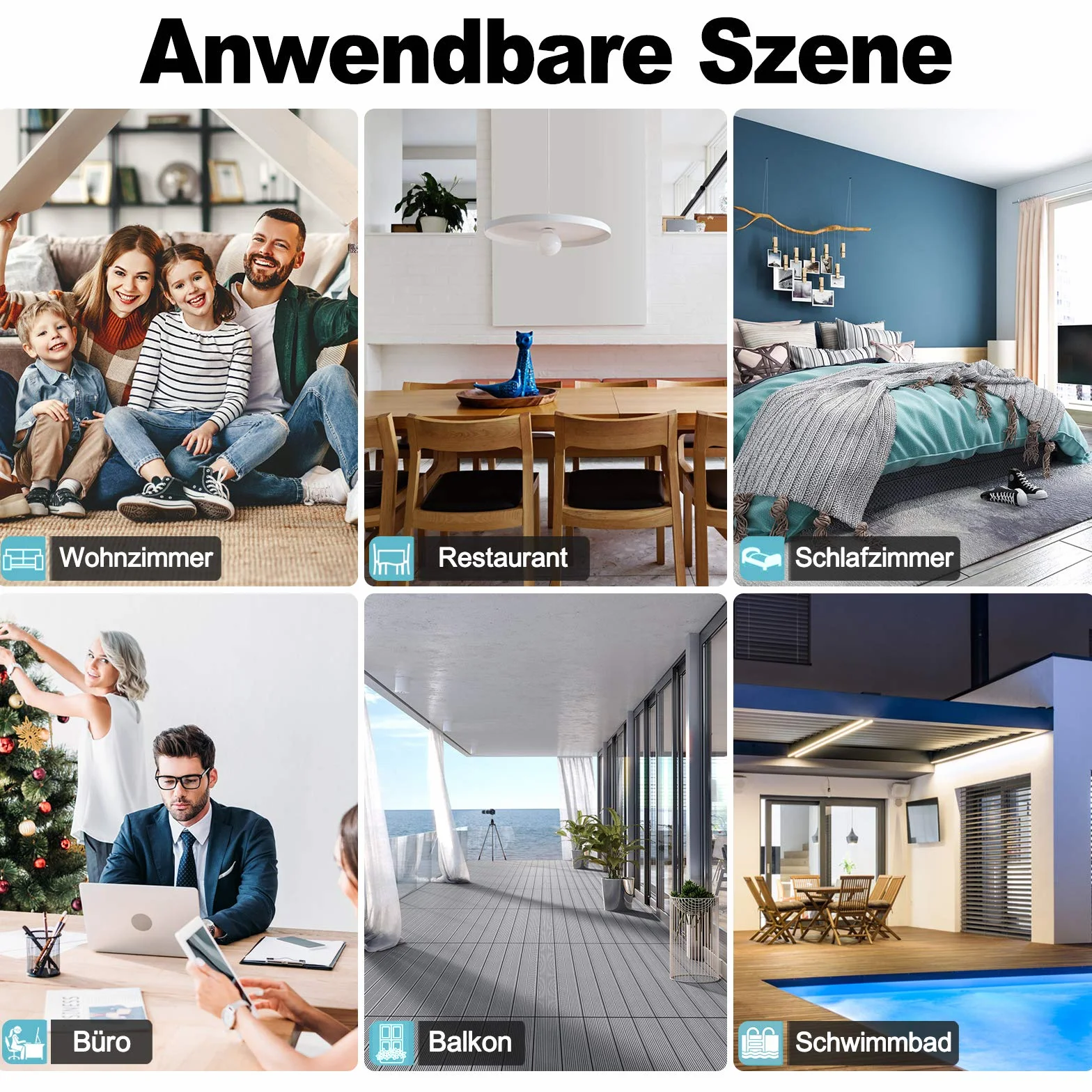 UISEBRT Parawan, składana, ścianka działowa, wolnostojąca, 4-częściowy, do użytku wewnątrz i na zewnątrz, na balkon, z opaskami kablowymi i śledziami do ziemi (225 x 180 cm, ciemnoszary)