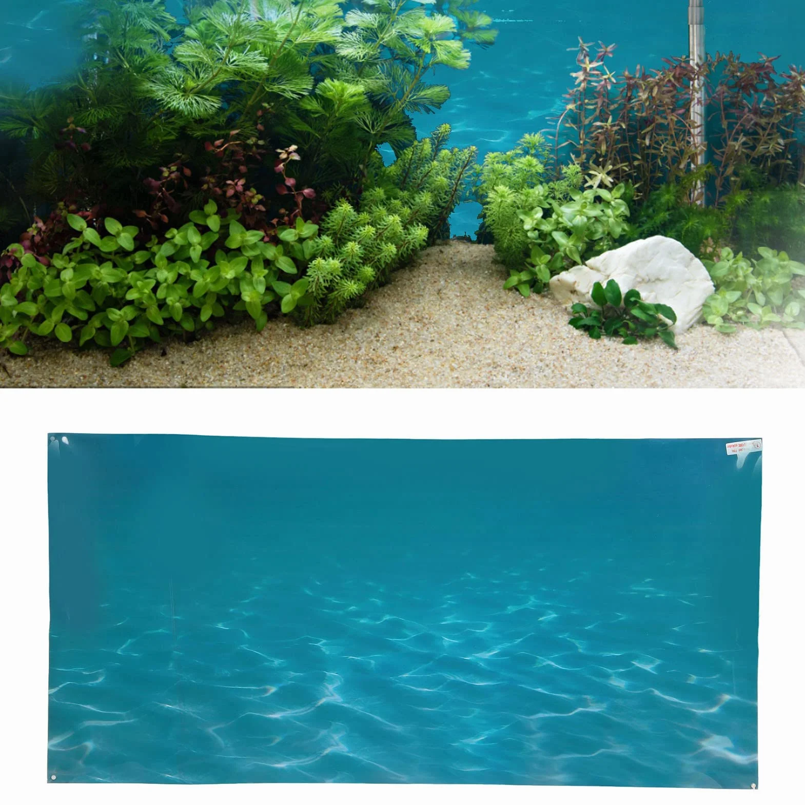Plakat akwariowy 3D samoprzylepna naklejka na tło akwarium PVC Bezwonny 61x30 cm