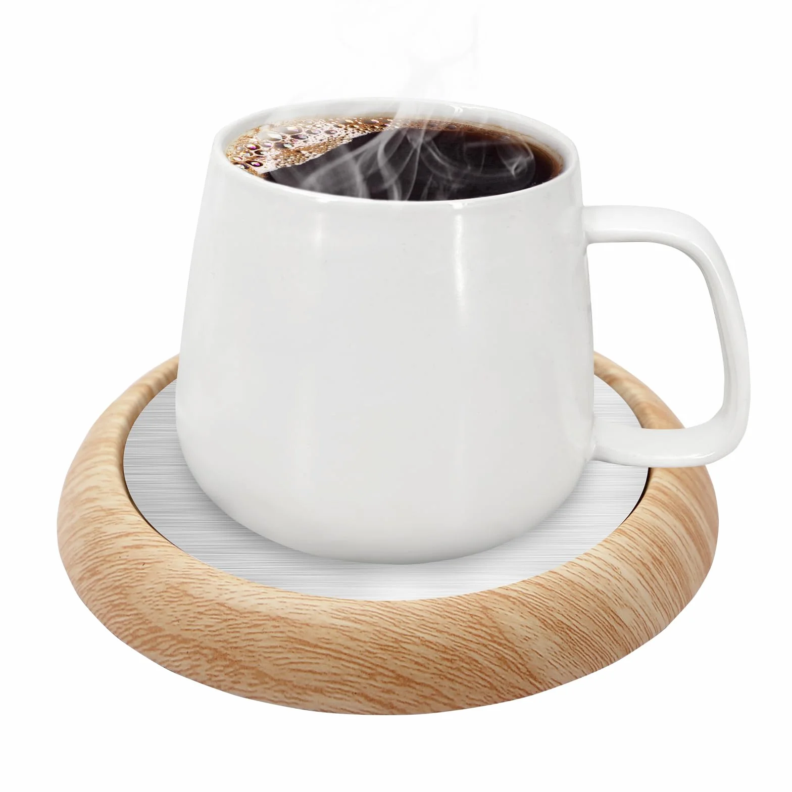 Podgrzewacz do kubków do kawy, USB, podgrzewacz do herbaty z antypoślizgową podstawą, podgrzewacz do kubków z mlekiem, kawą, herbatą, podgrzewacz do kubków, podgrzewana podstawka do domu, biura