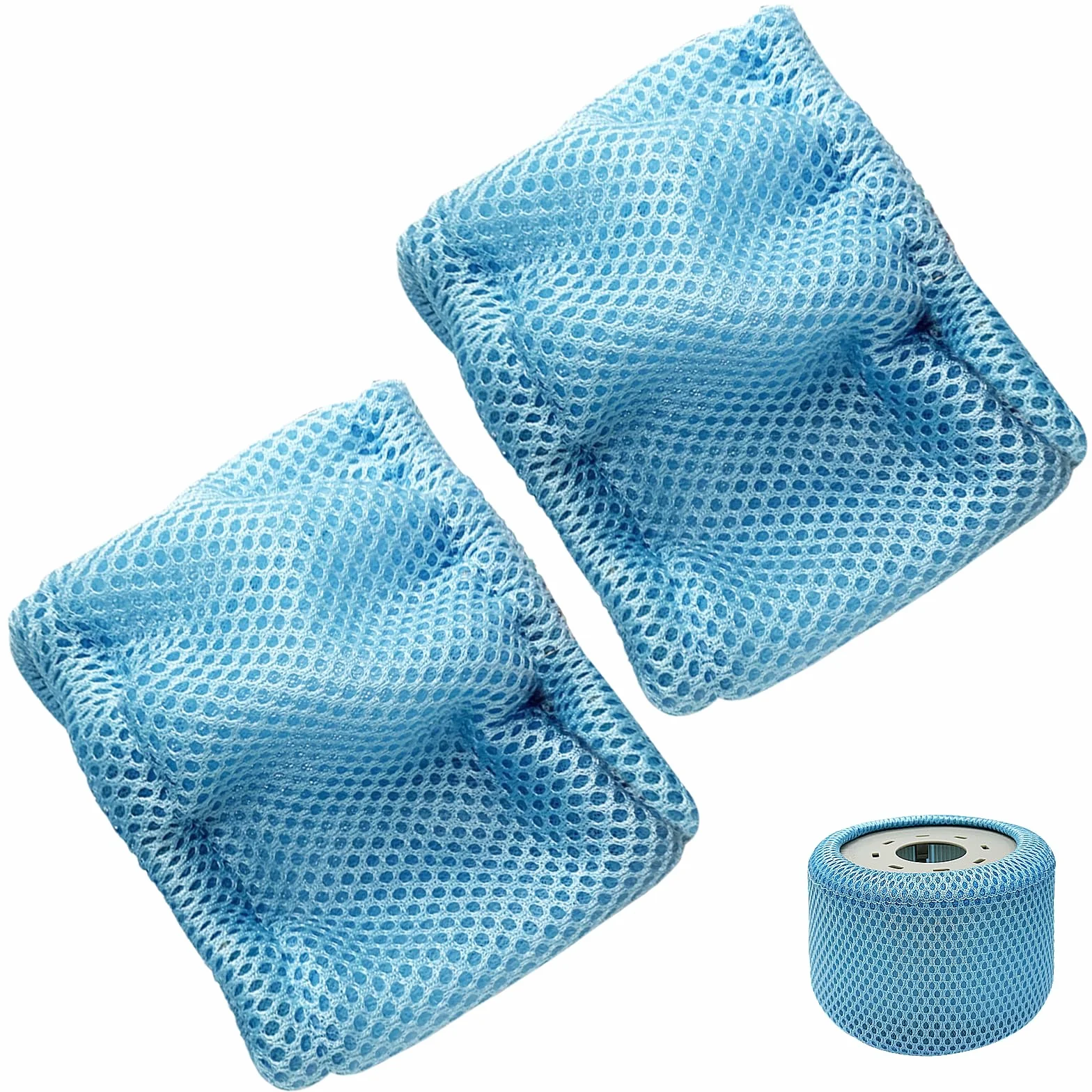 2 filtry do jacuzzi, siatki ochronne, kompatybilne z filtrami do jacuzzi, filtr zamienny 90 Pleats, akcesoria do basenu