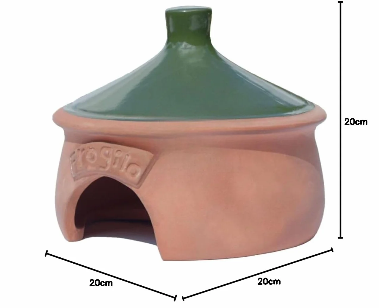 Wildlife World Cf/TH2 ceramiczny domek z żabą i ropuchami, 20 cm x 20 cm x 20 cm CFTH2